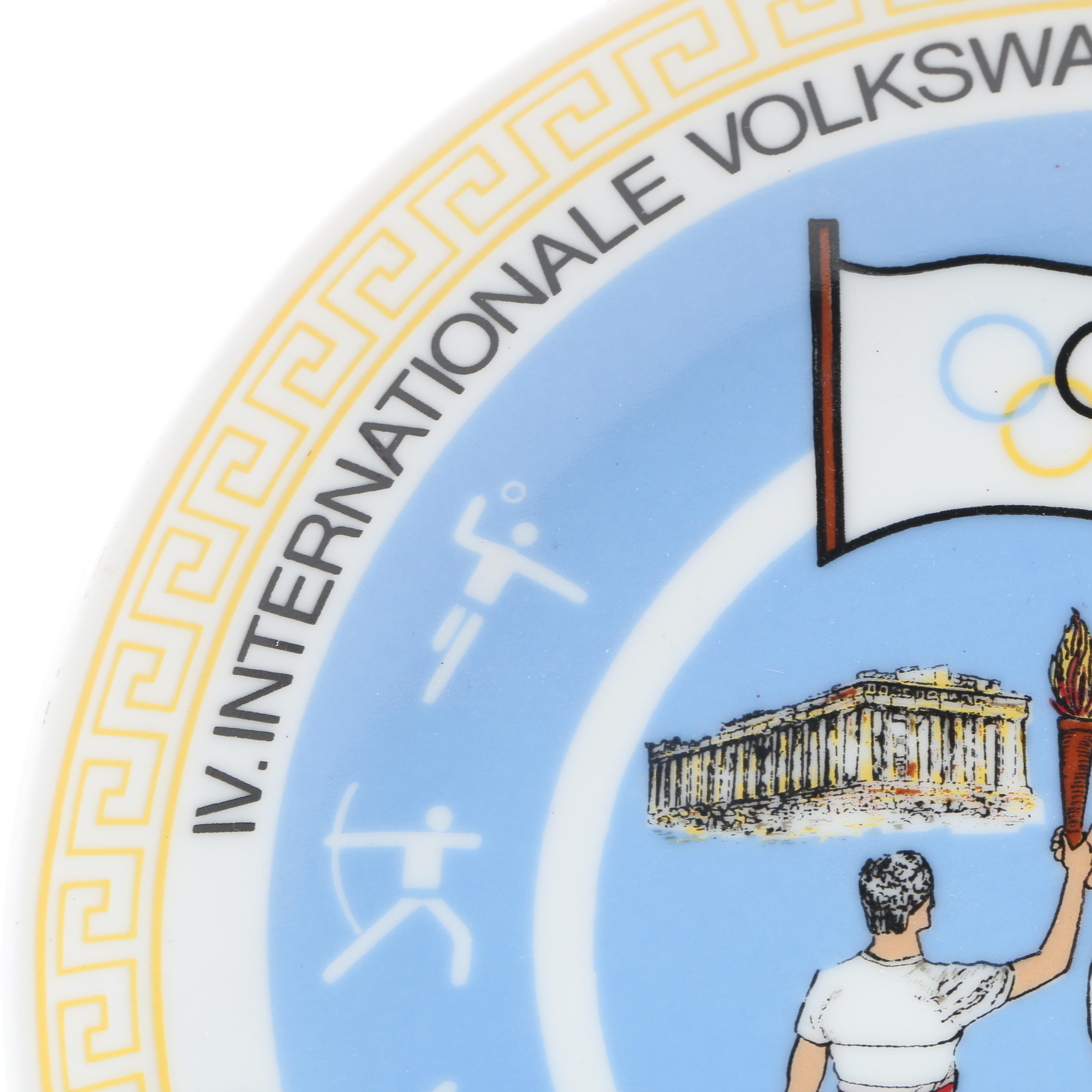 Scherzer 1980 Olympics Commemorative Plate