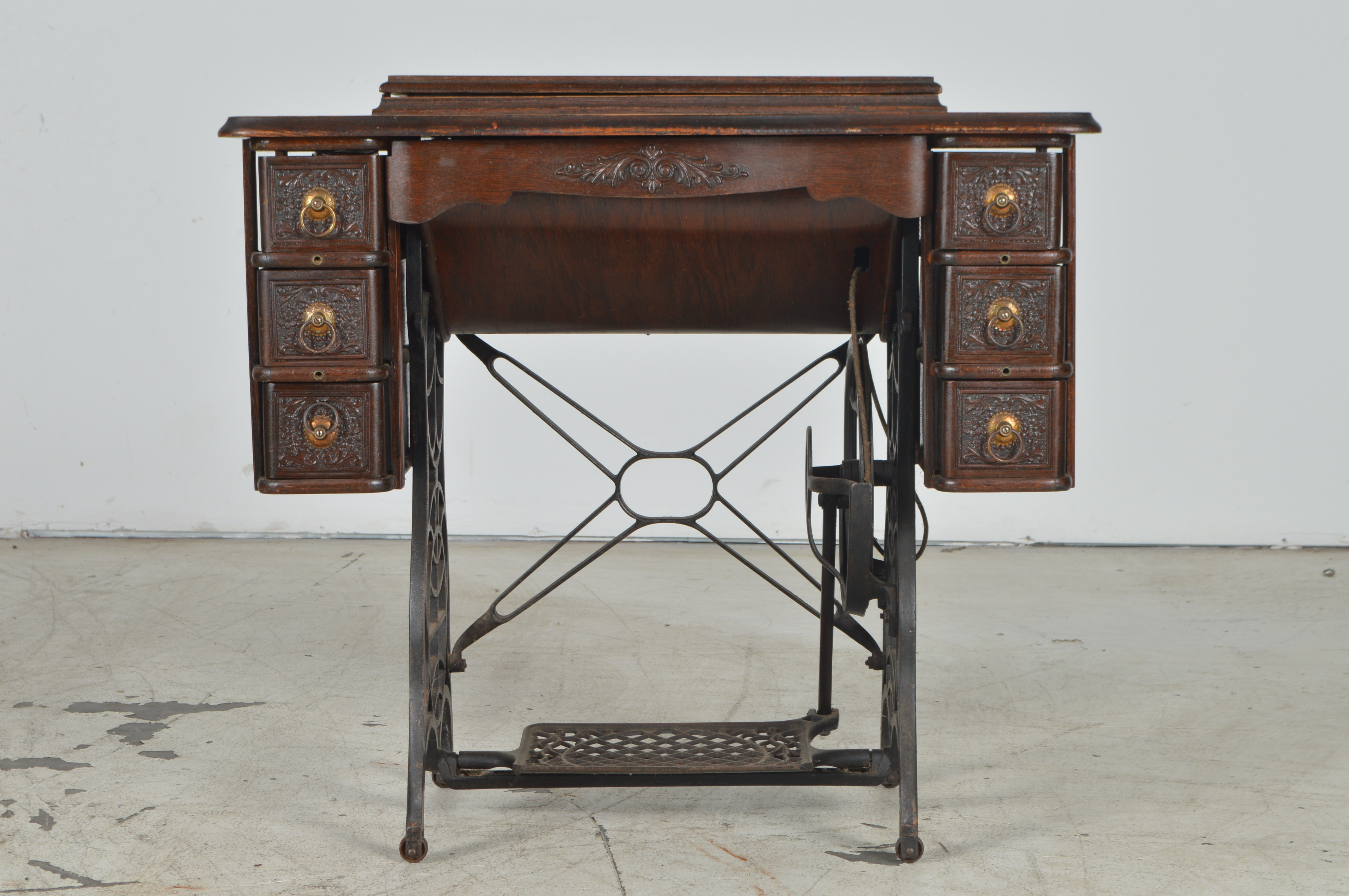 Antique Sears & Roebuck "Burdick" Treadle Sewing Machine with Table