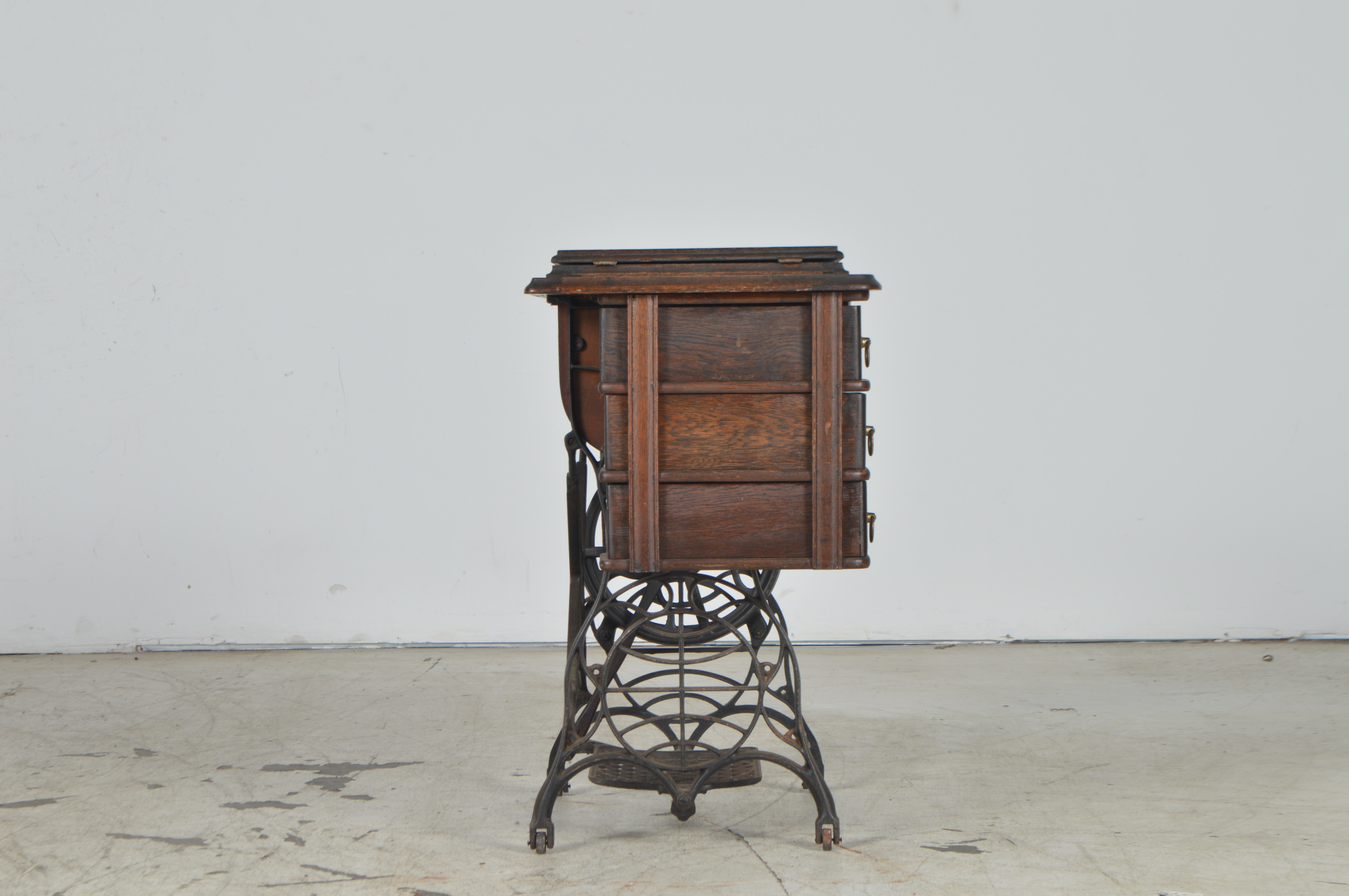 Antique Sears & Roebuck "Burdick" Treadle Sewing Machine with Table