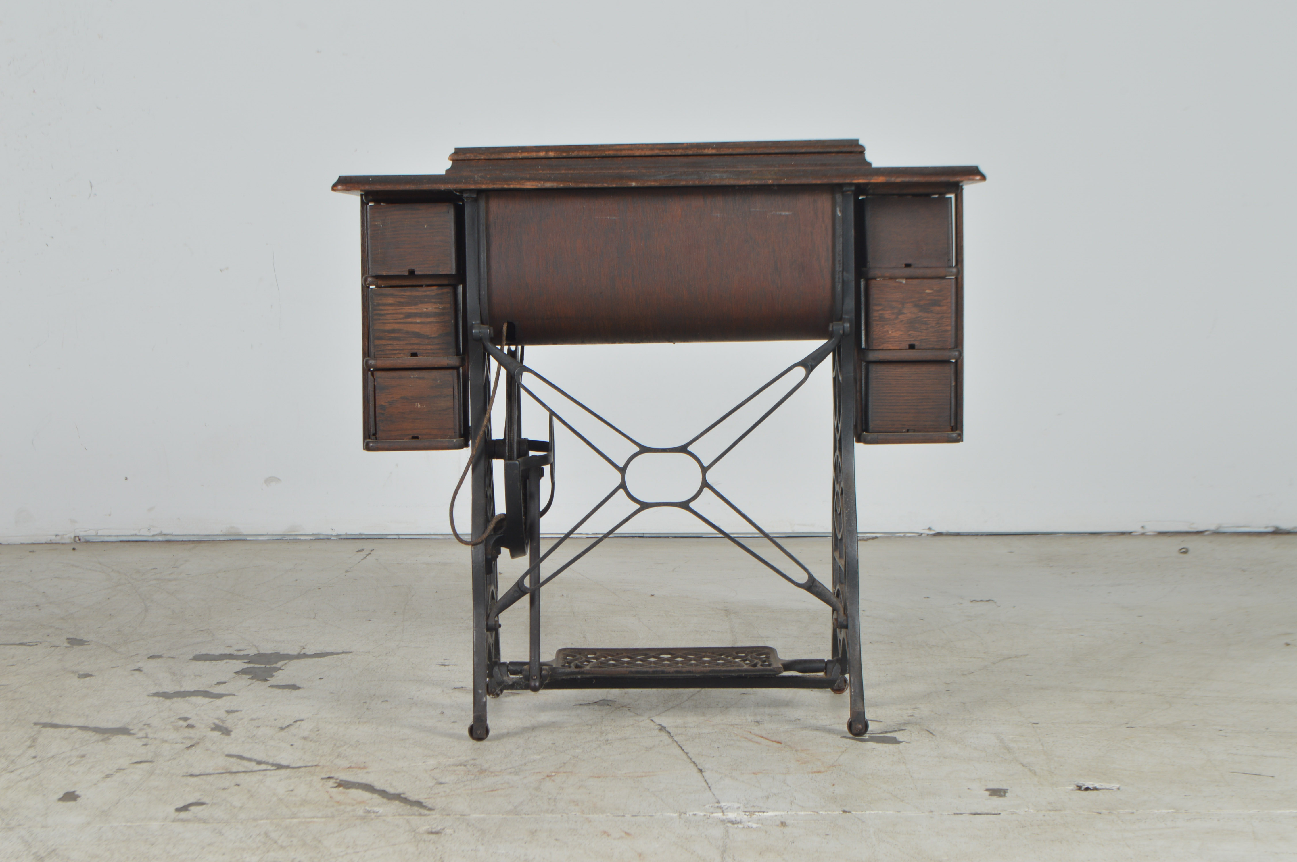 Antique Sears & Roebuck "Burdick" Treadle Sewing Machine with Table