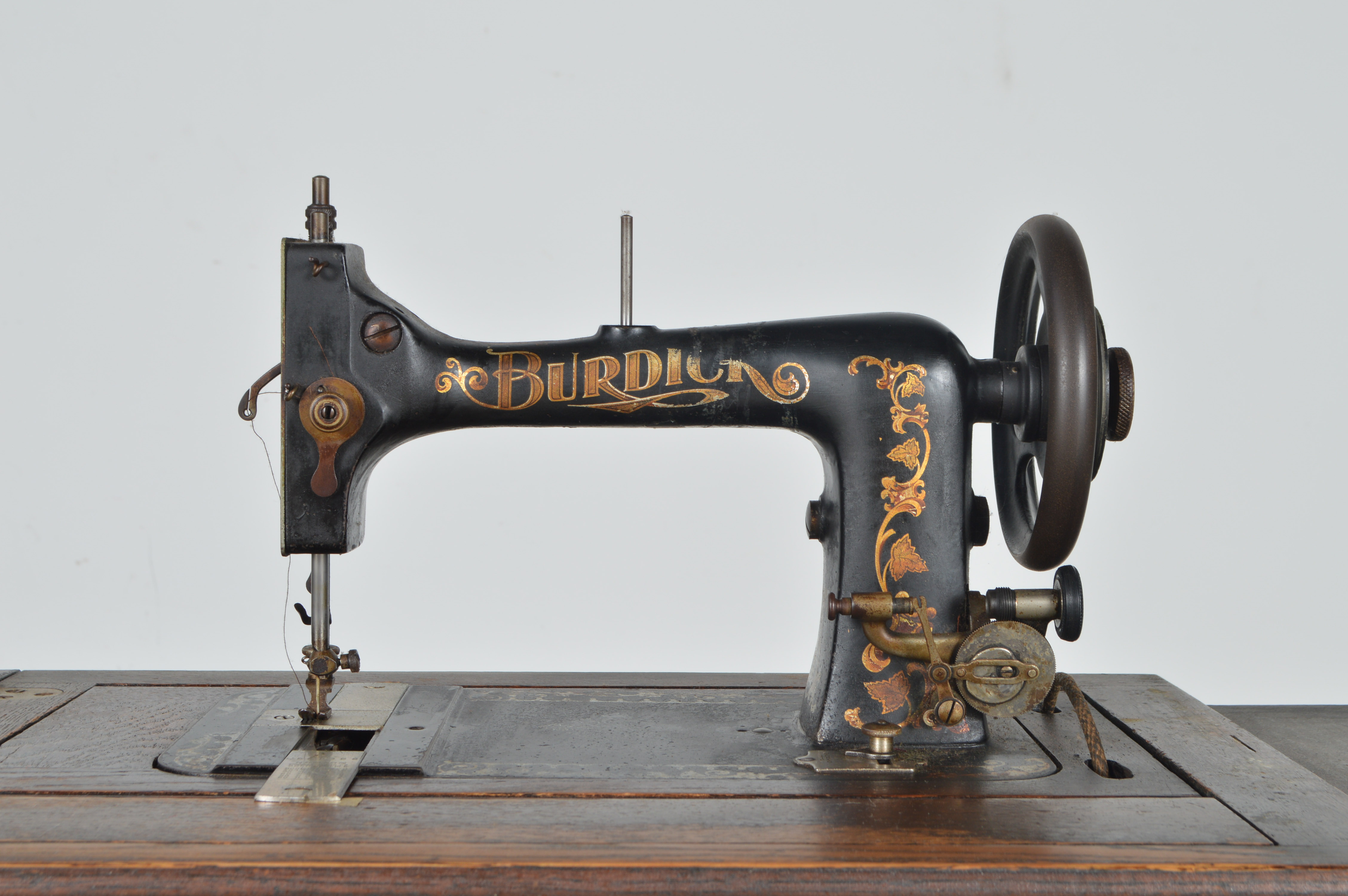 Antique Sears & Roebuck "Burdick" Treadle Sewing Machine with Table