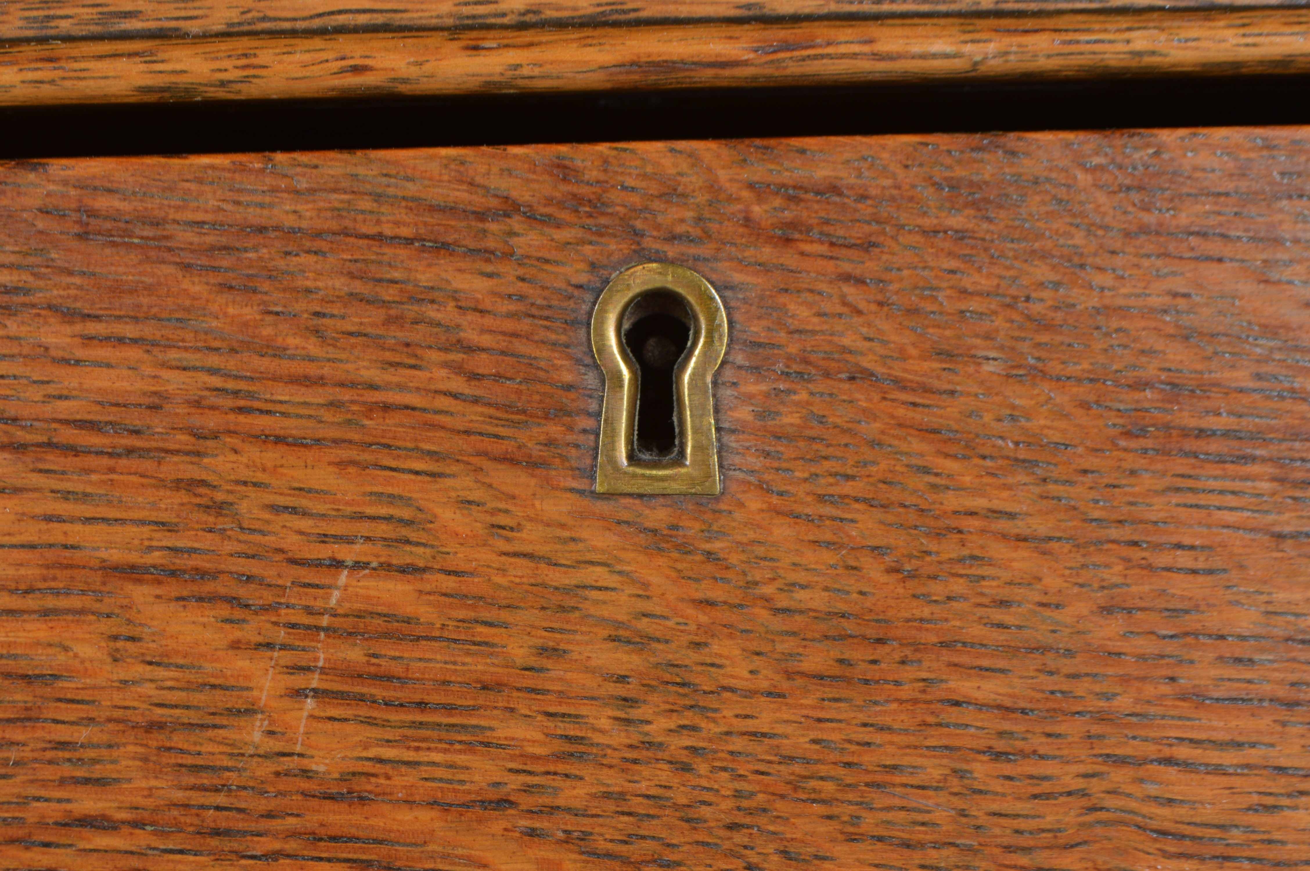 Vintage Tiger Oak Dresser with Mirror