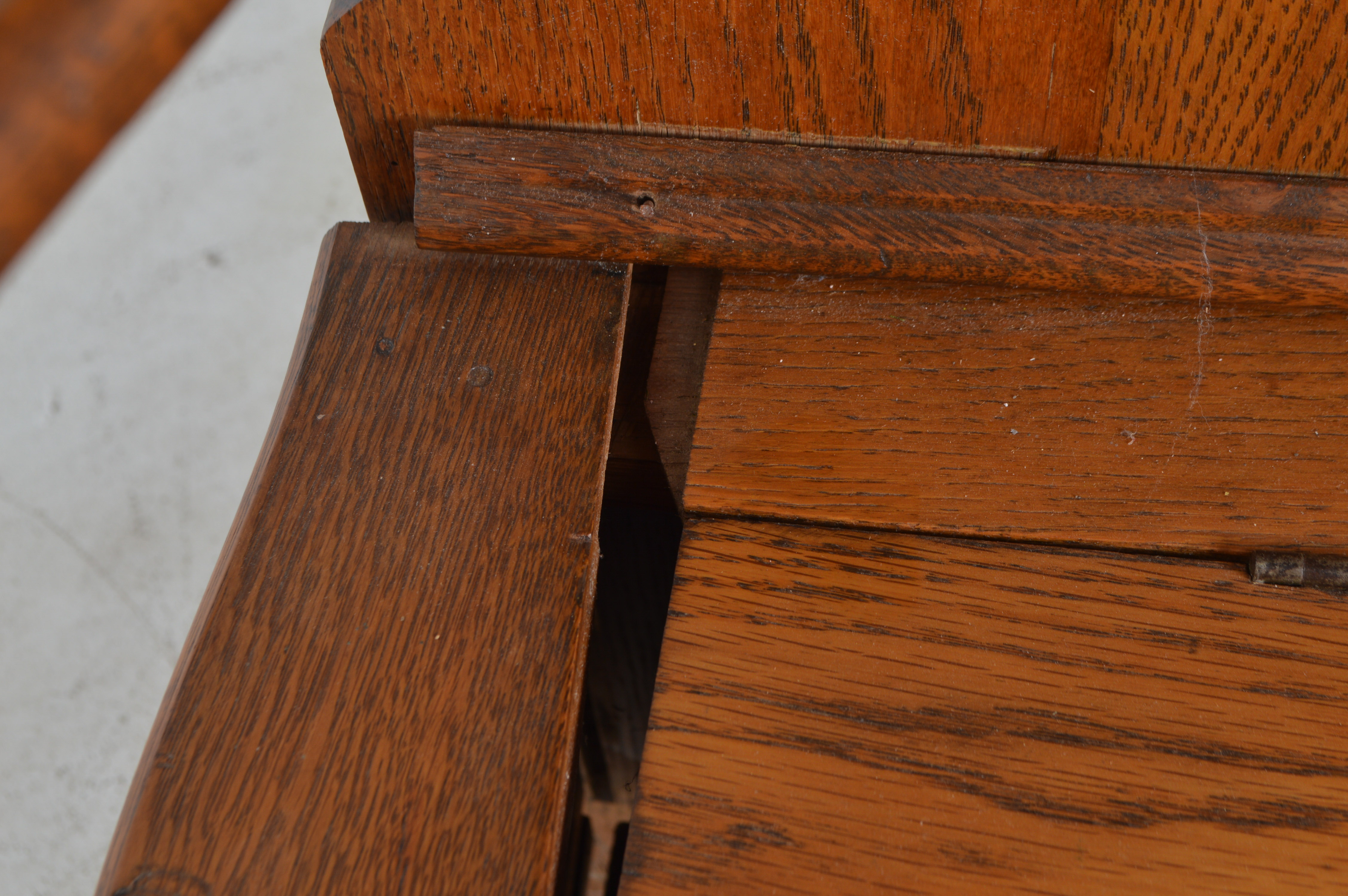 Vintage Oak Hall Tree with Storage Bench