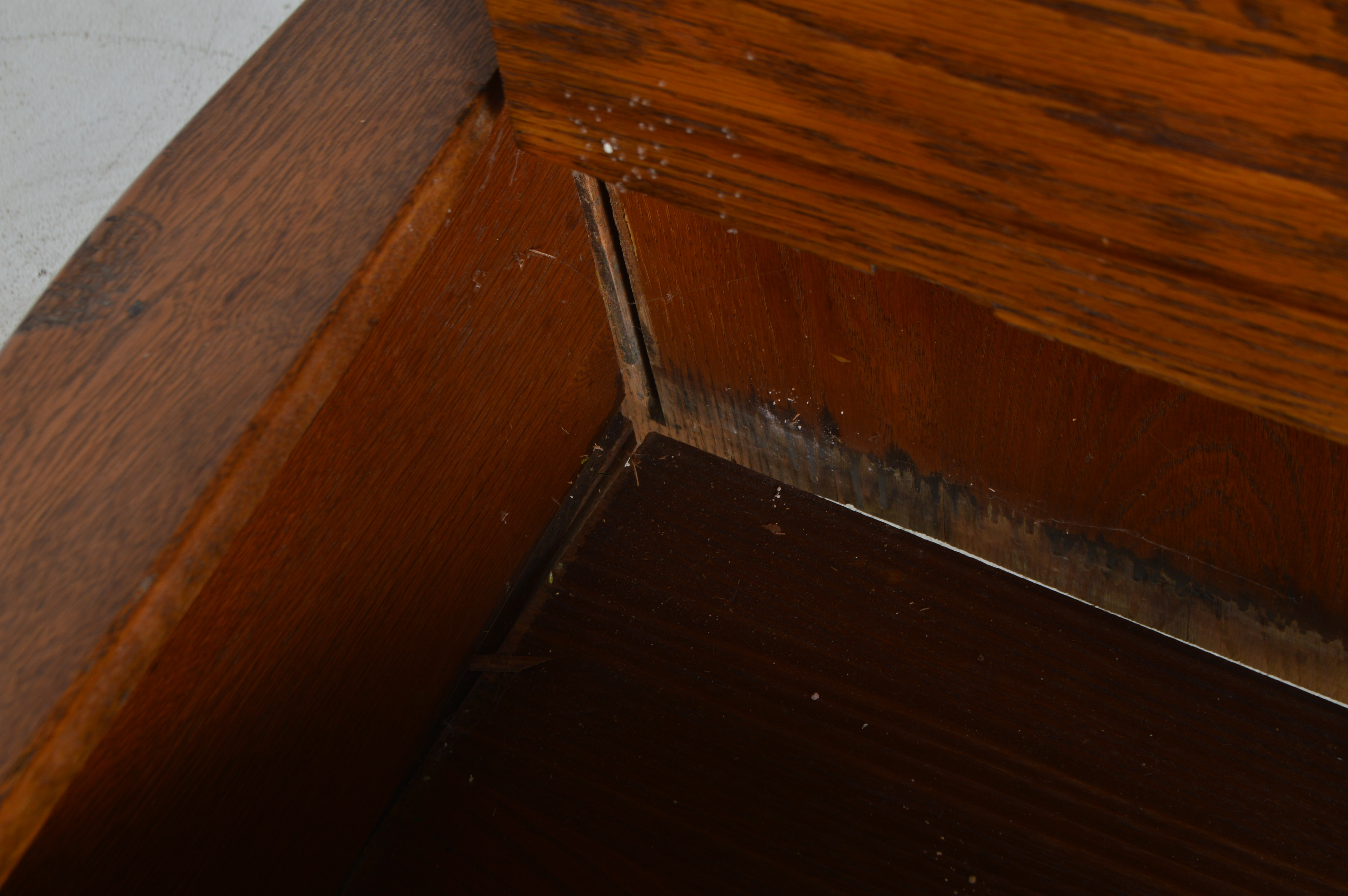 Vintage Oak Hall Tree with Storage Bench