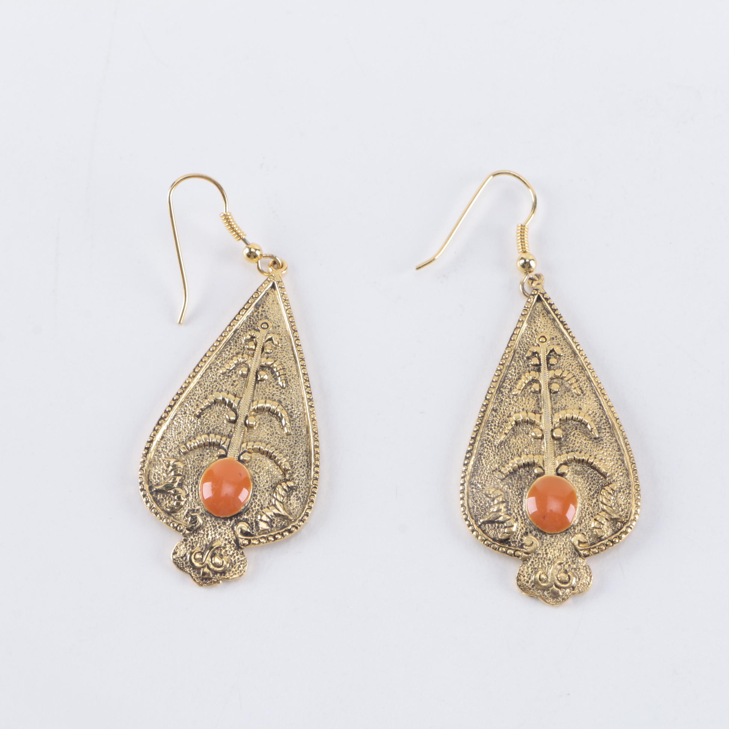 Gold-Tone Costume Jewelry Including Belt Buckles