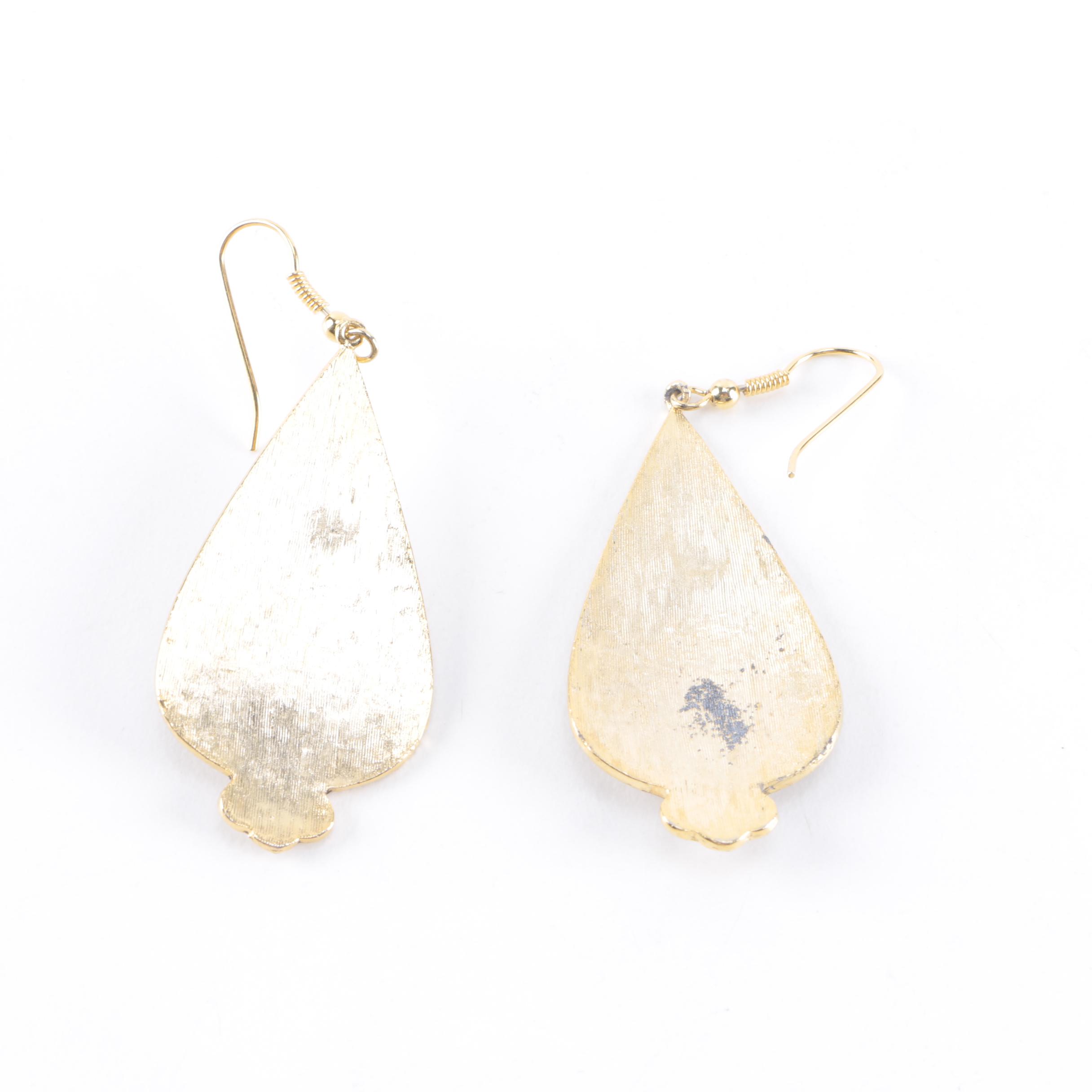 Gold-Tone Costume Jewelry Including Belt Buckles