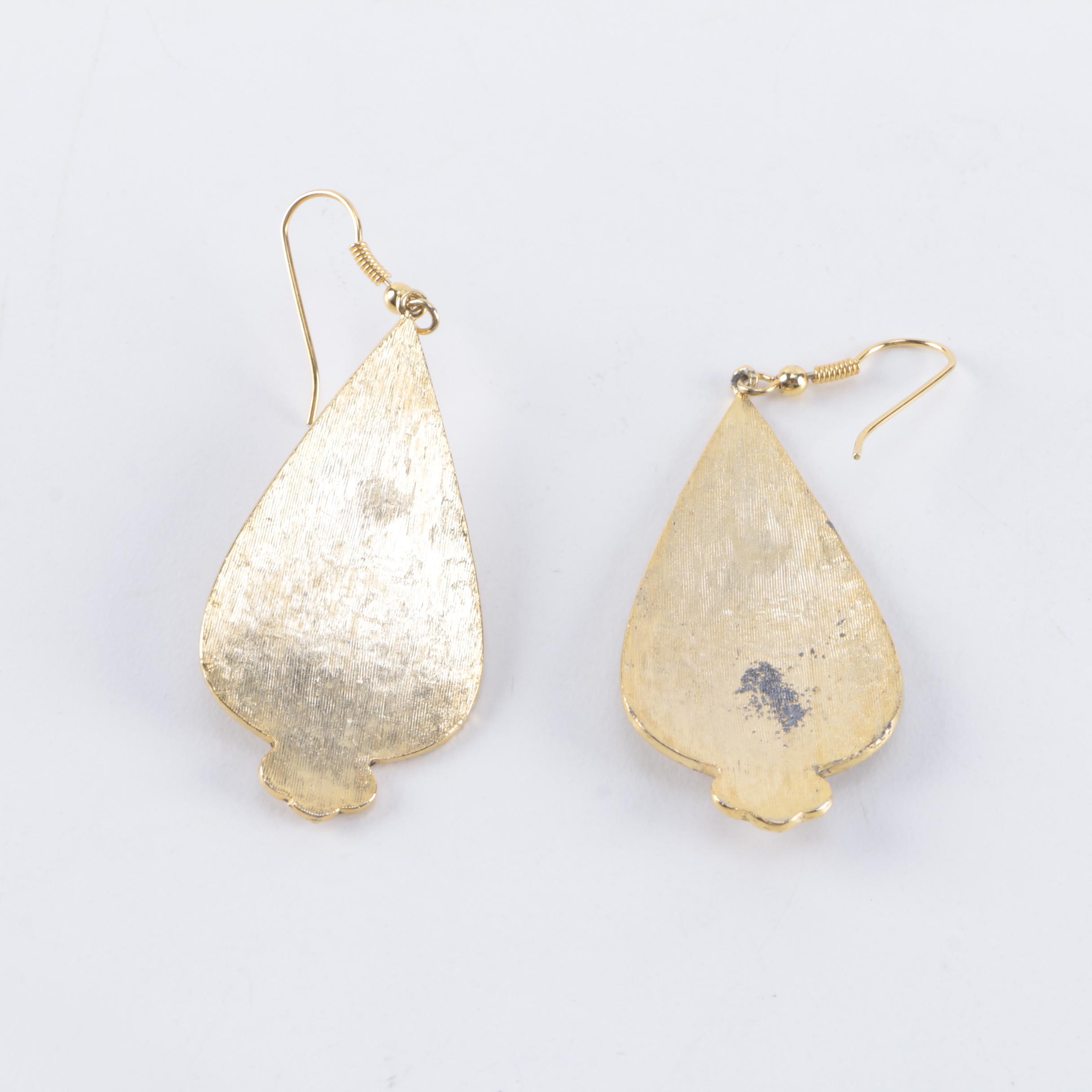 Gold-Tone Costume Jewelry Including Belt Buckles