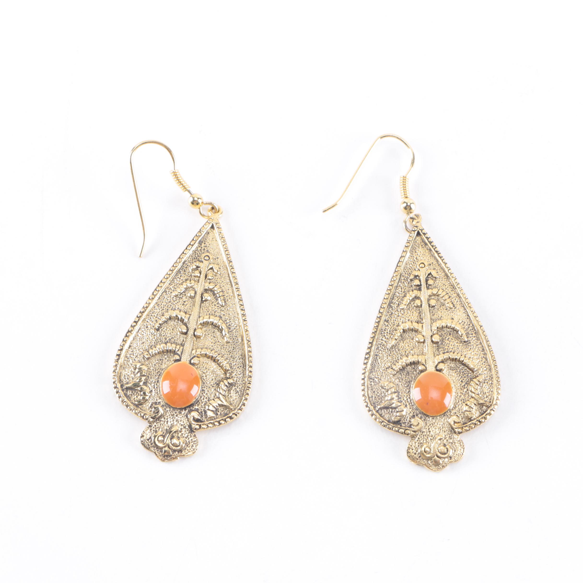 Gold-Tone Costume Jewelry Including Belt Buckles