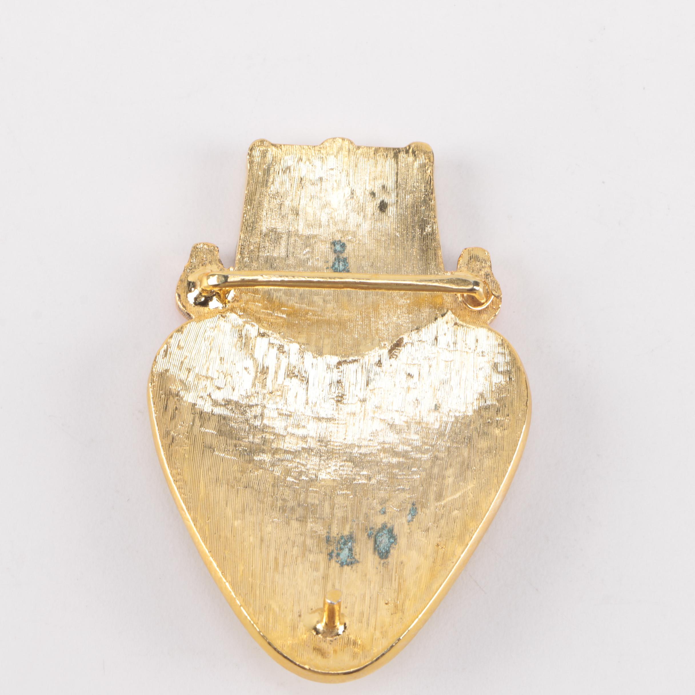 Gold-Tone Costume Jewelry Including Belt Buckles