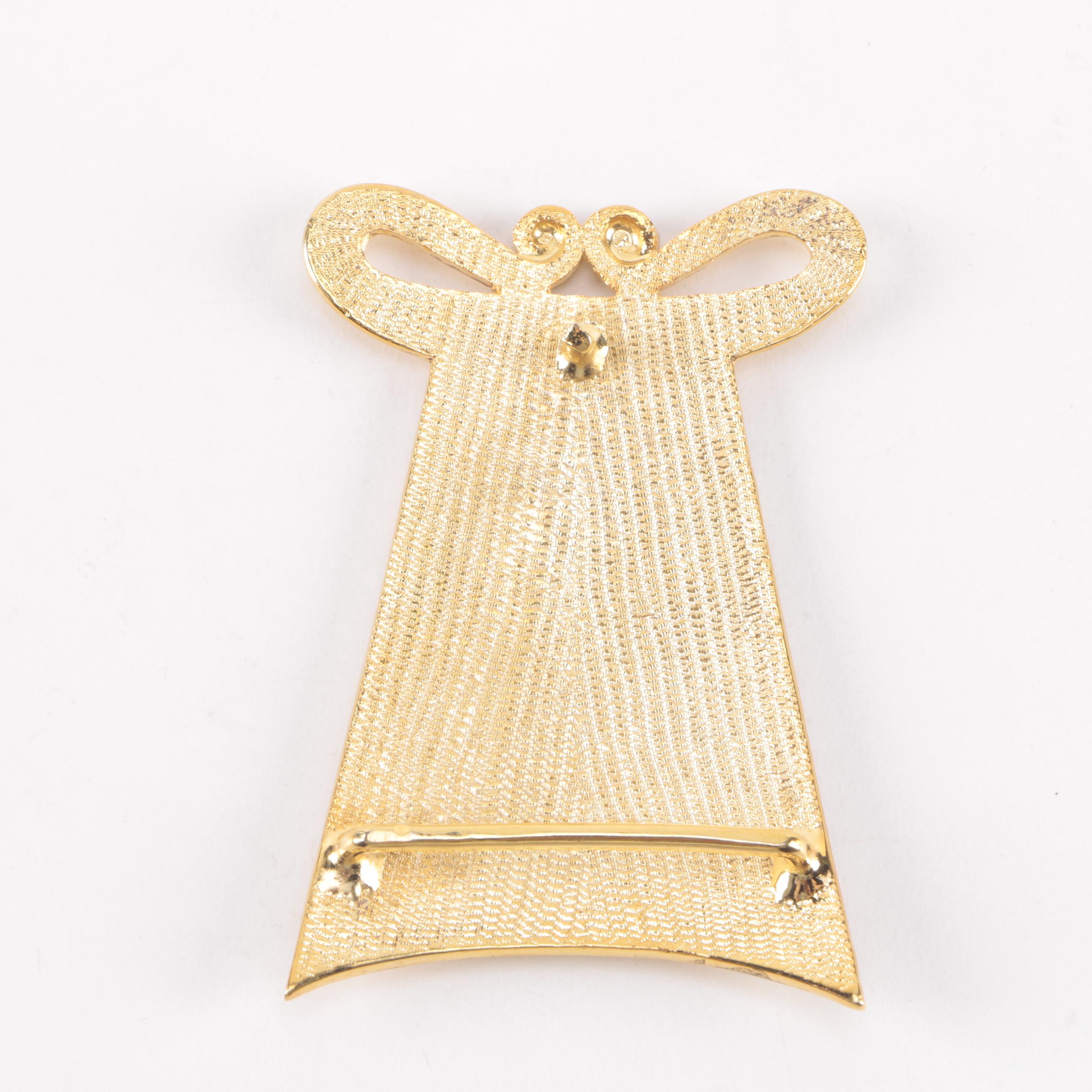 Gold-Tone Costume Jewelry Including Belt Buckles