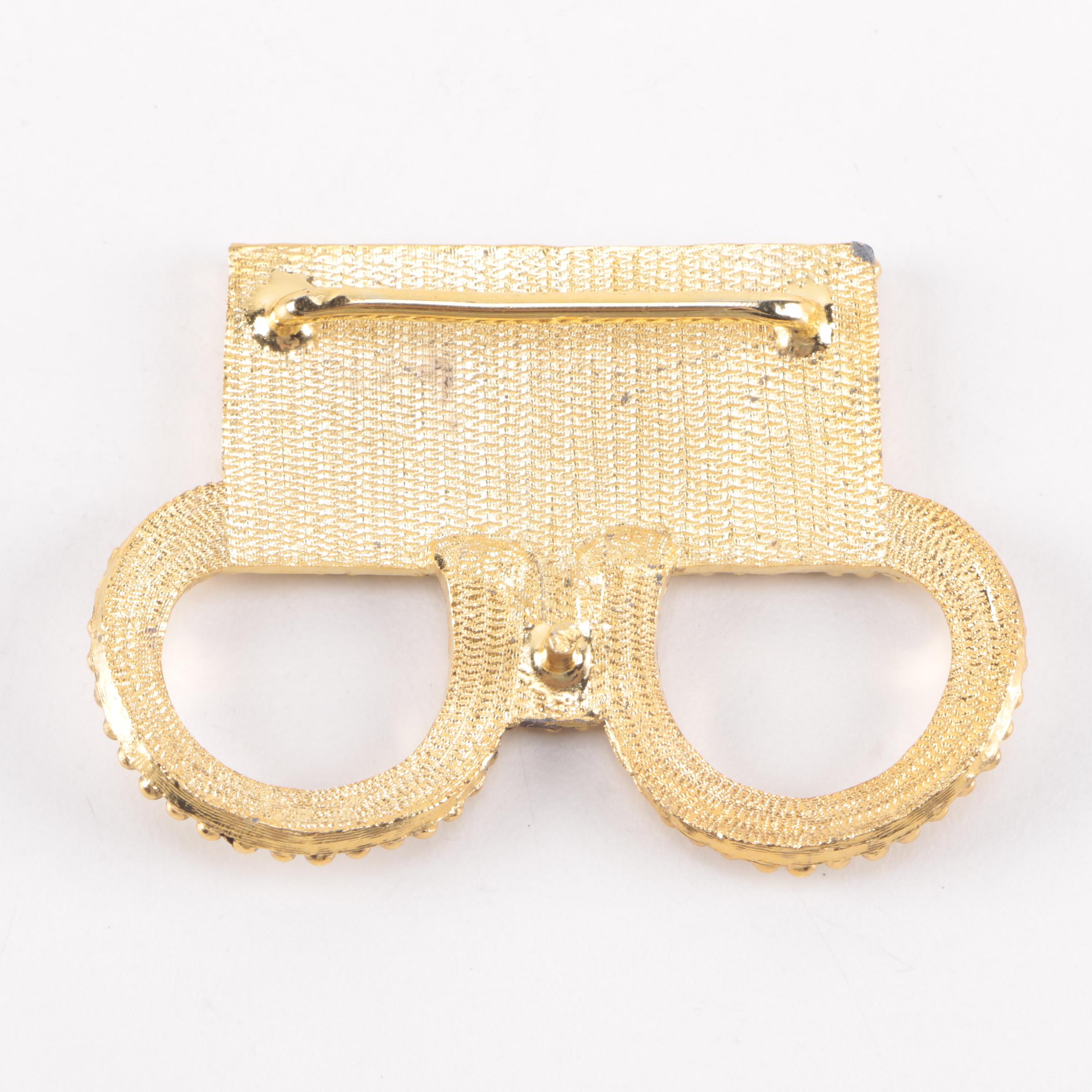 Gold-Tone Costume Jewelry Including Belt Buckles