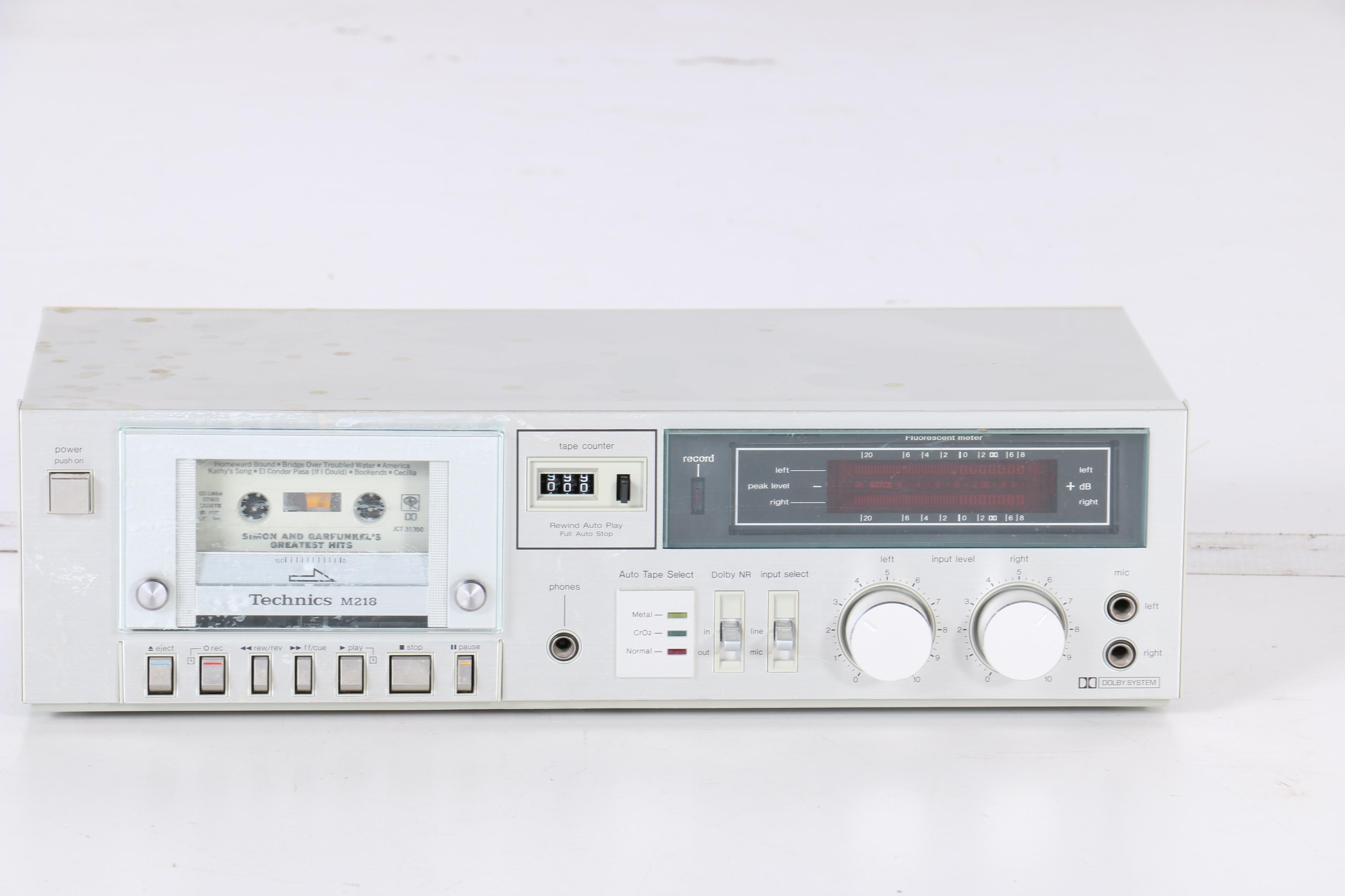 1980's Technics RS-M218 Stereo Cassette Tape Deck and Karaoke Machine