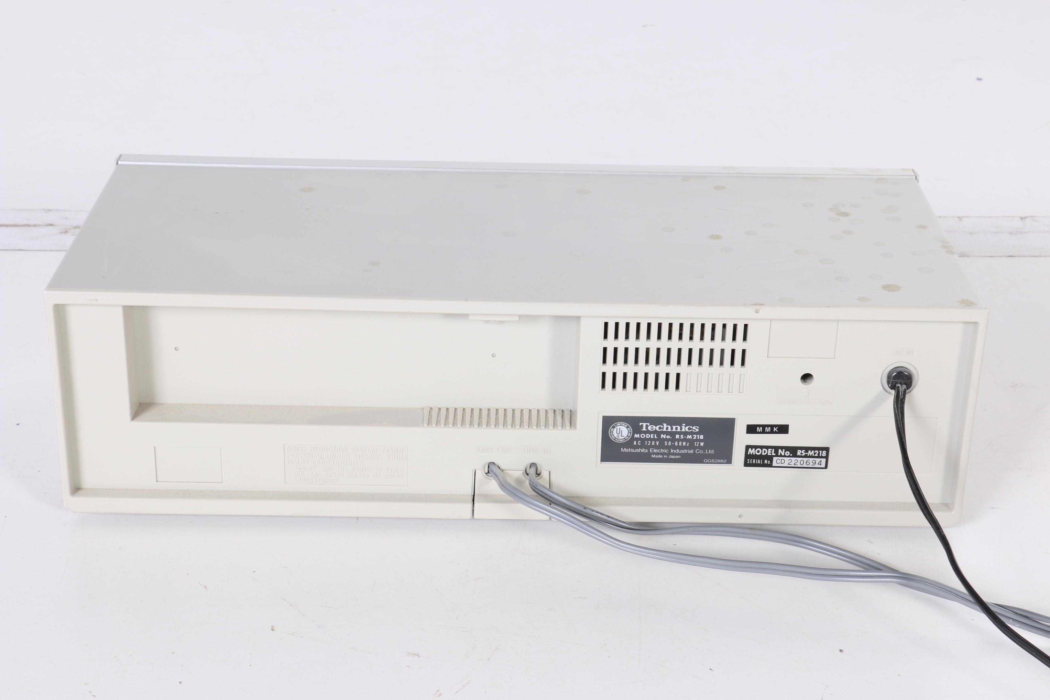 1980's Technics RS-M218 Stereo Cassette Tape Deck and Karaoke Machine