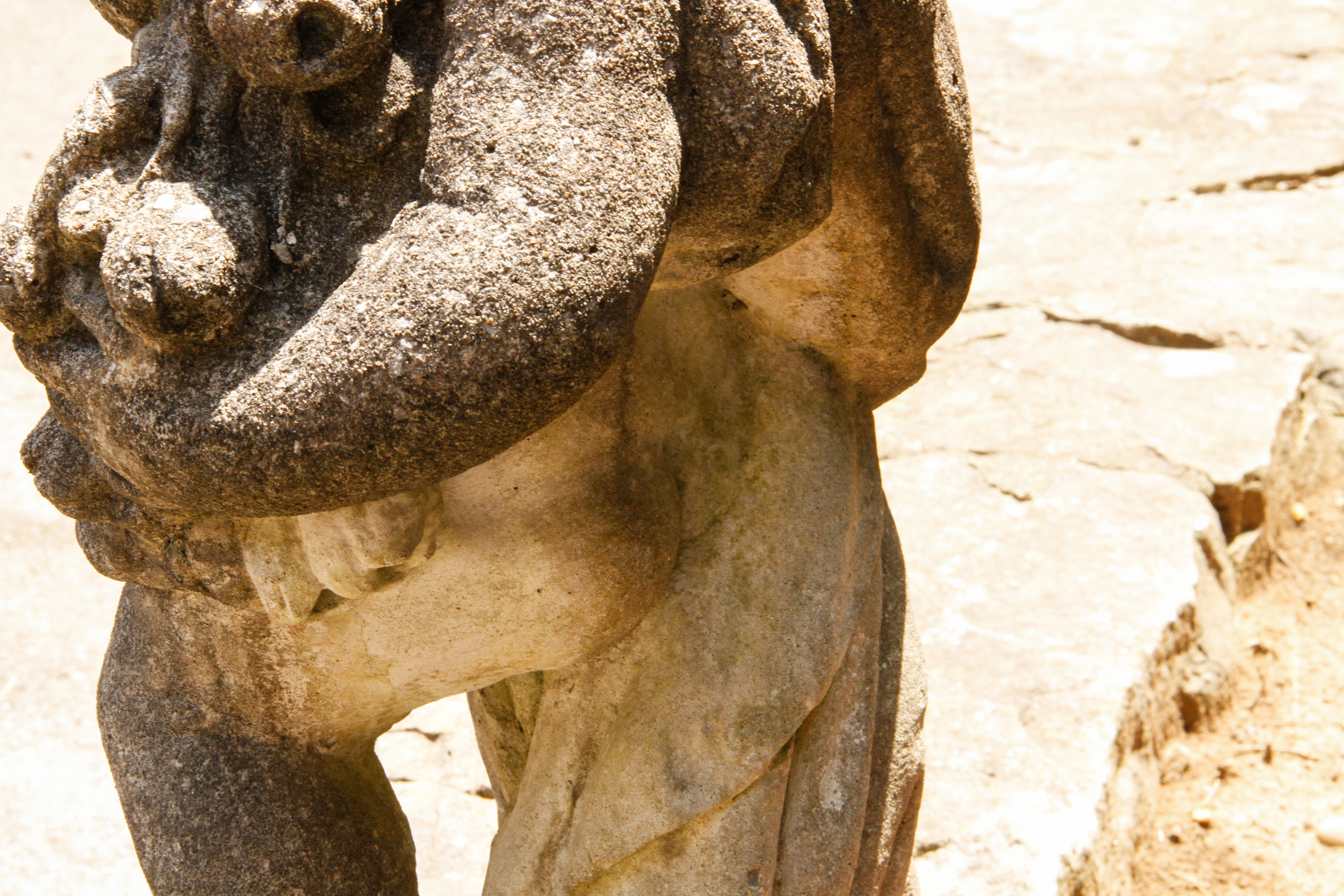 Concrete Cherub Garden Statues