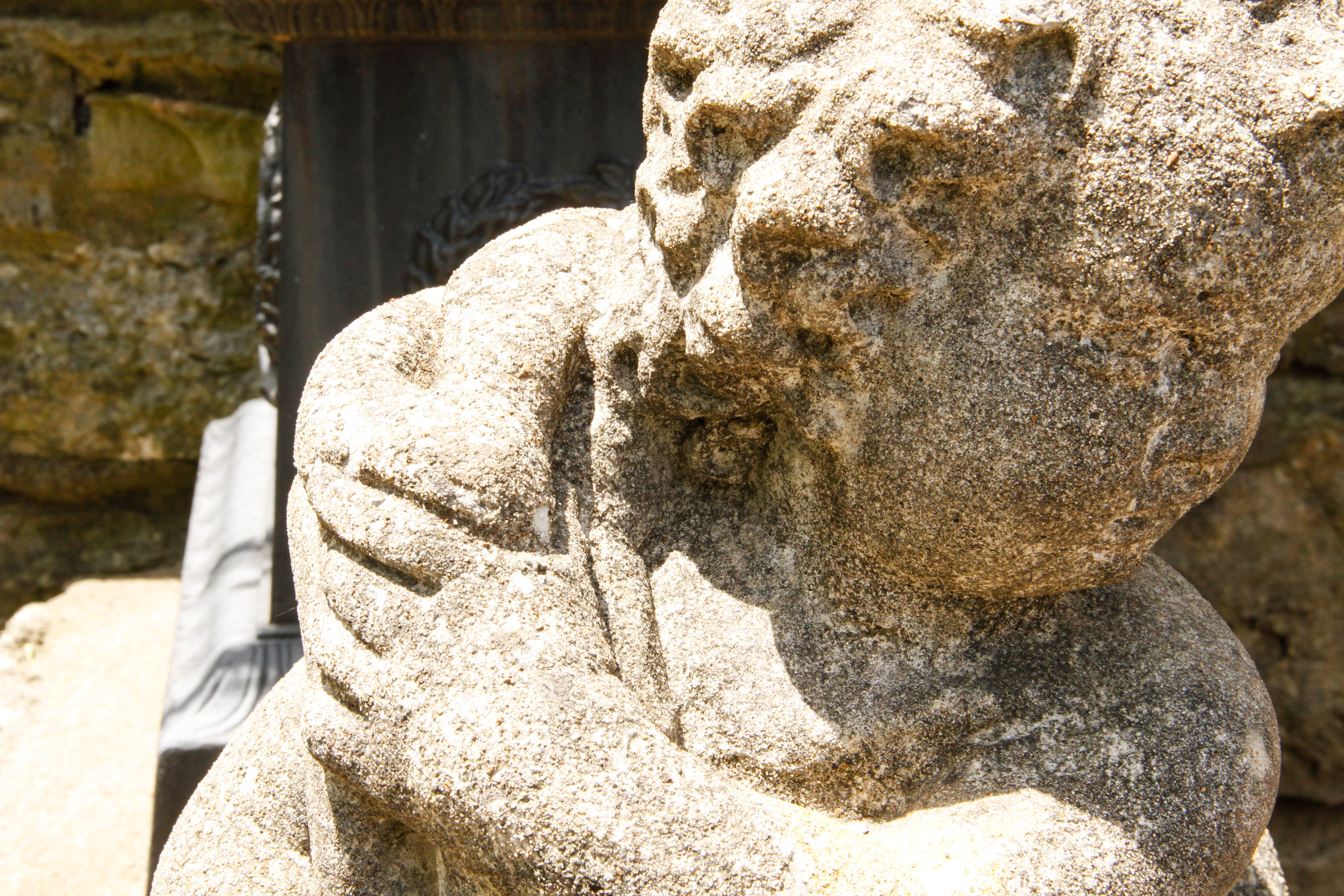 Concrete Cherub Garden Statues