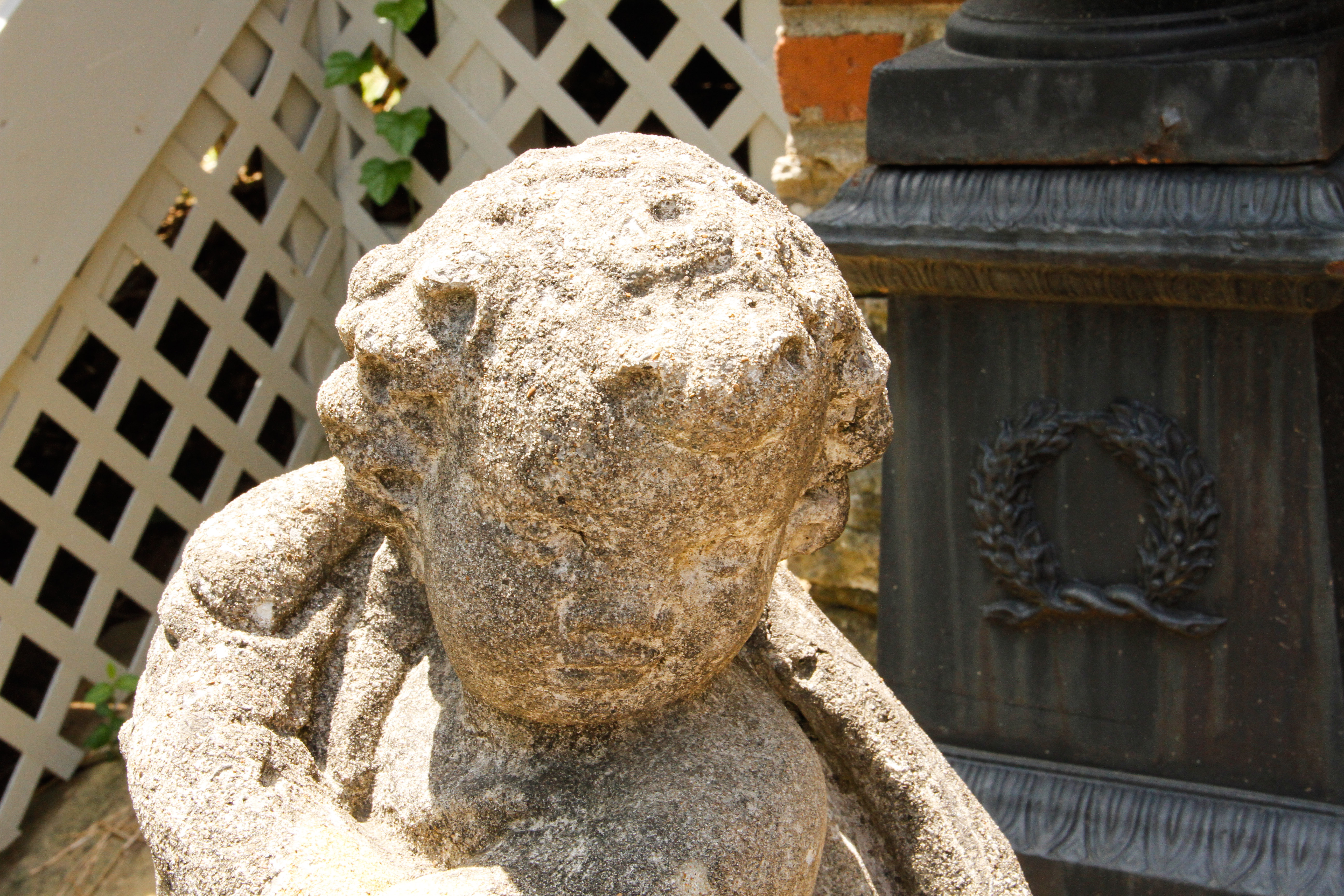 Concrete Cherub Garden Statues