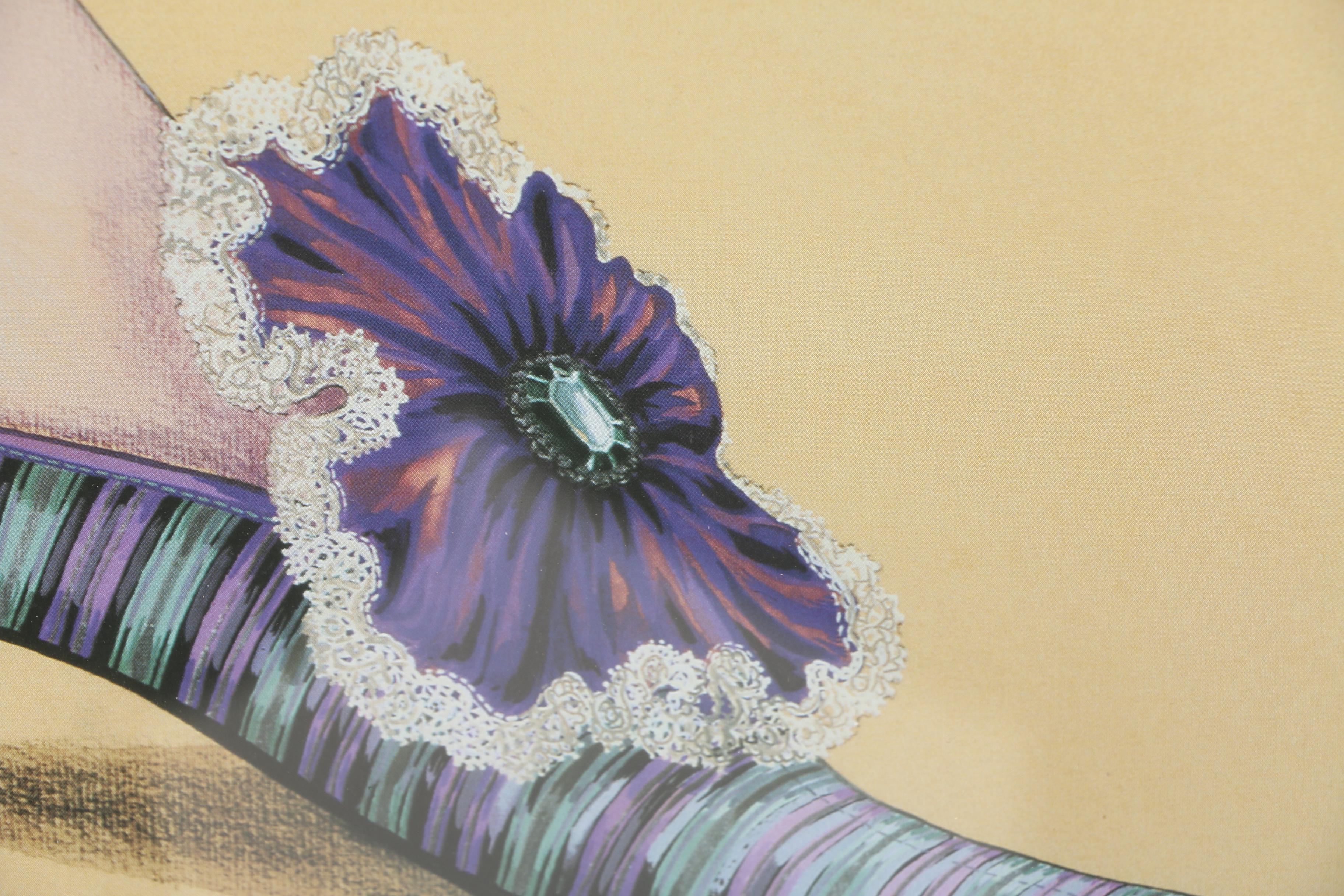 Fiona Saunders Offset Lithographs of Fashionable Footwear