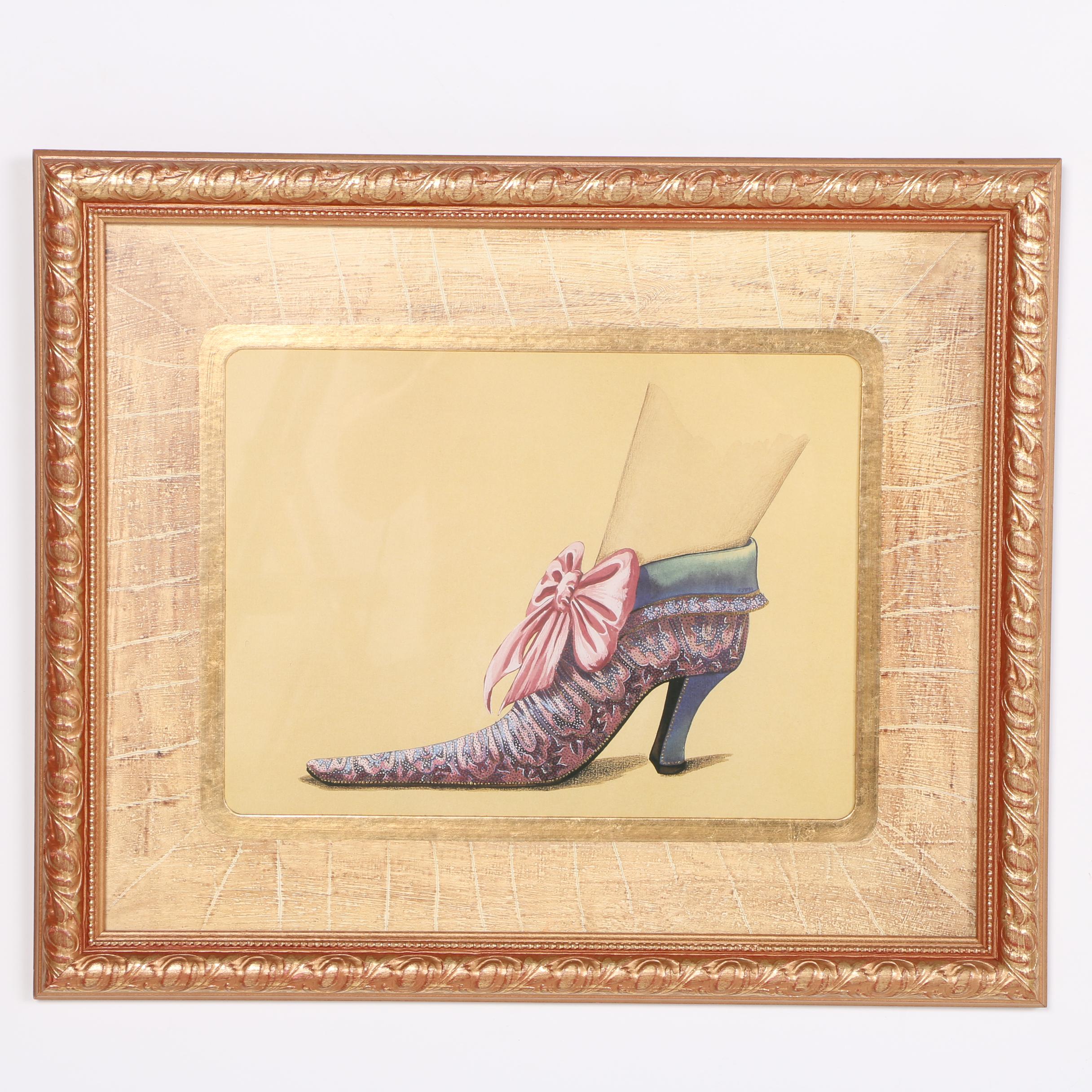 Fiona Saunders Offset Lithographs of Fashionable Footwear