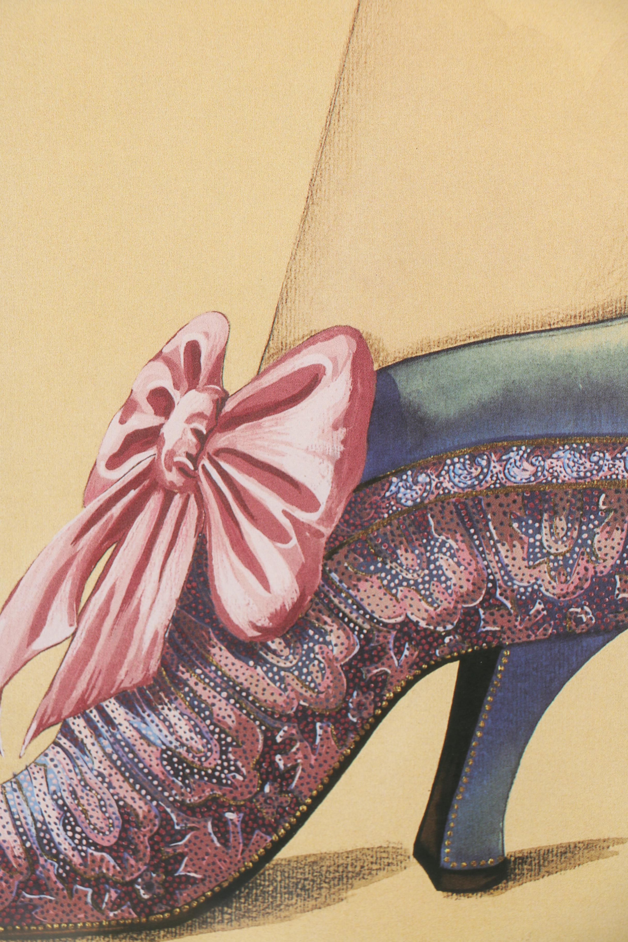 Fiona Saunders Offset Lithographs of Fashionable Footwear