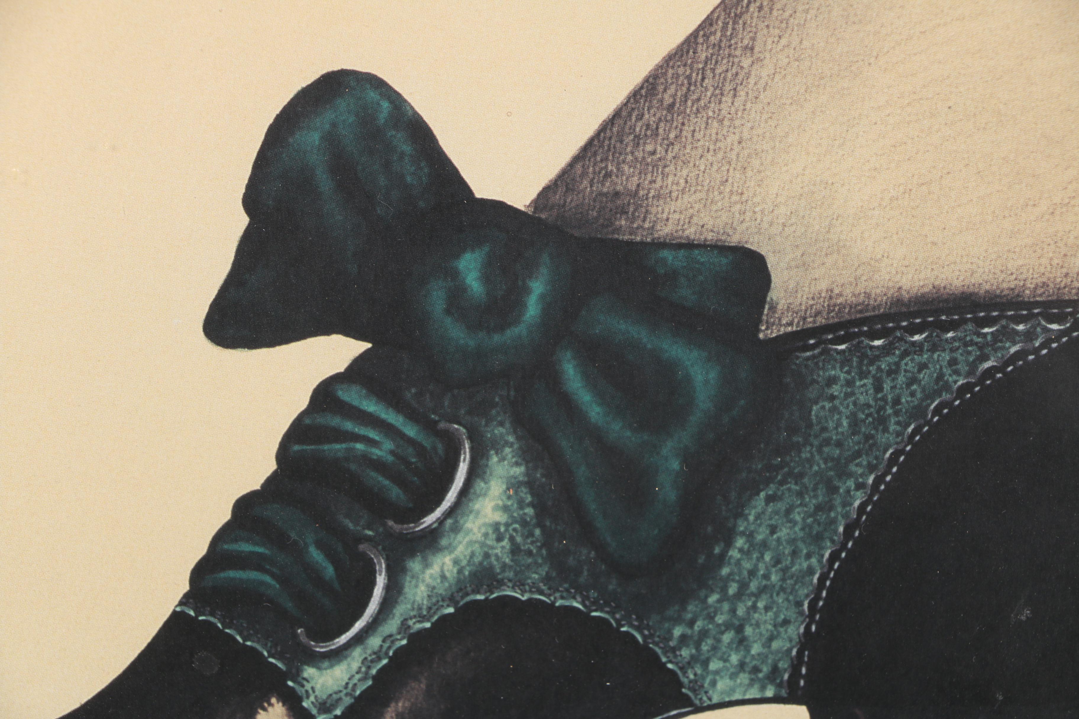 Fiona Saunders Offset Lithographs of Fashionable Footwear