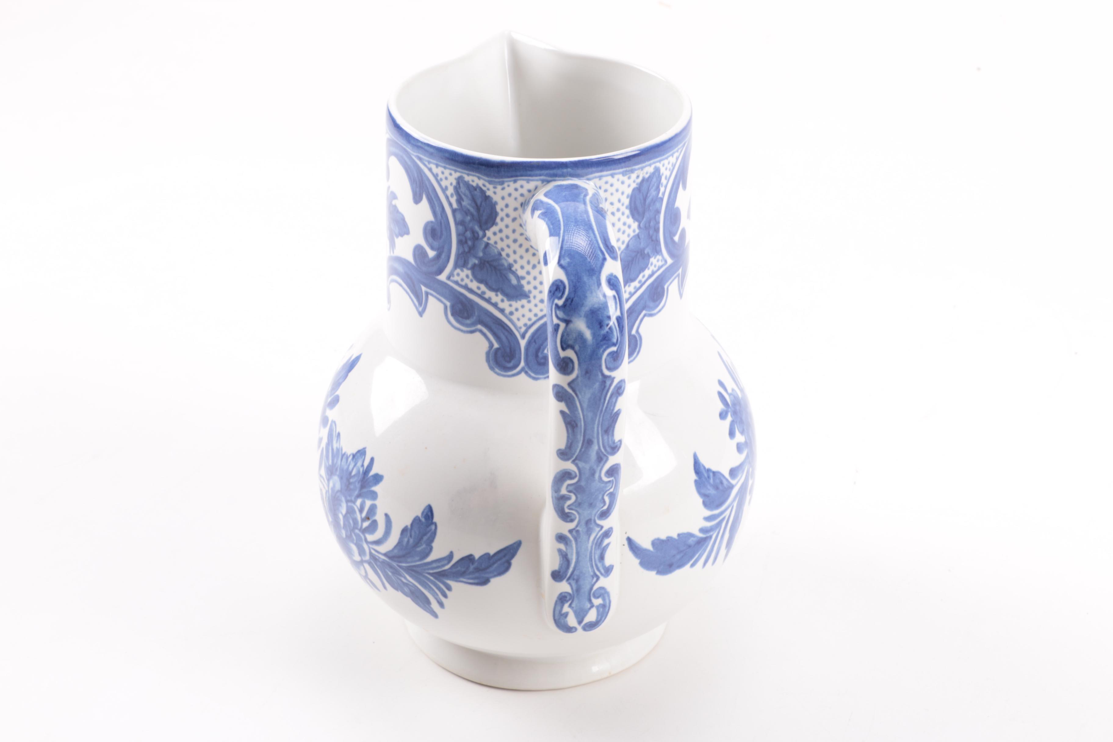 Tiffany & Co. "Tiffany Delft" Pitcher