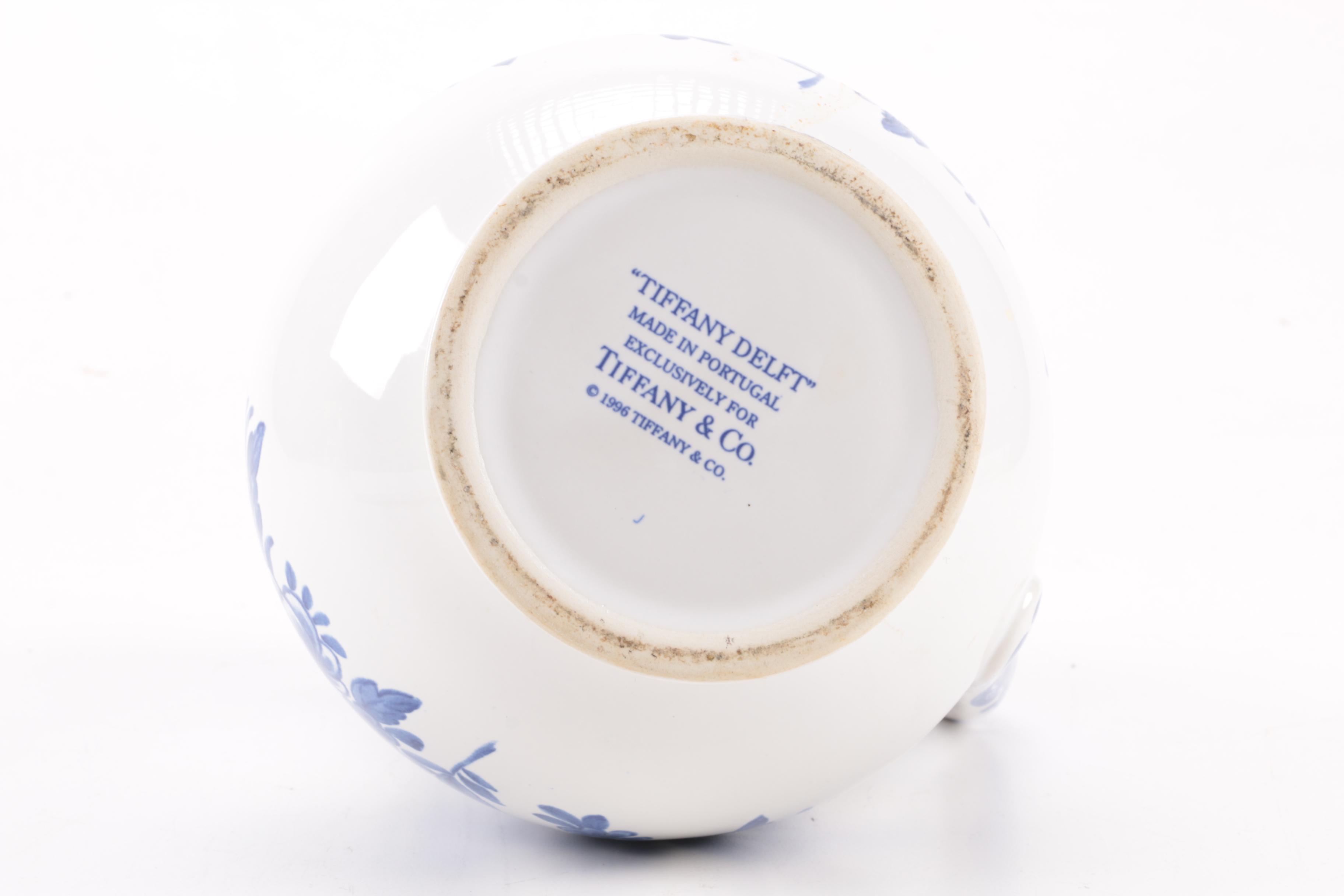 Tiffany & Co. "Tiffany Delft" Pitcher