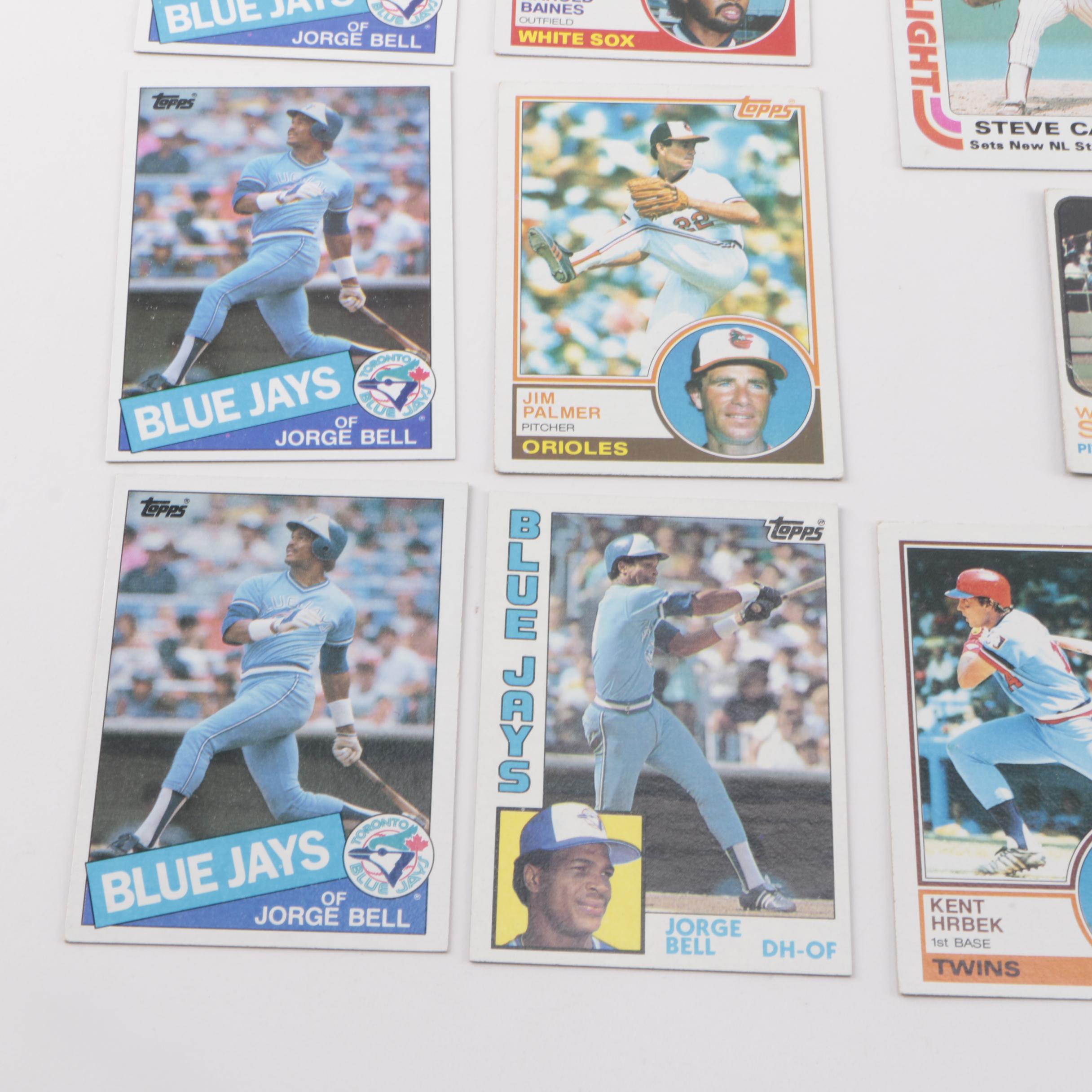 Collection of 1970s and 1980s Baseball Cards
