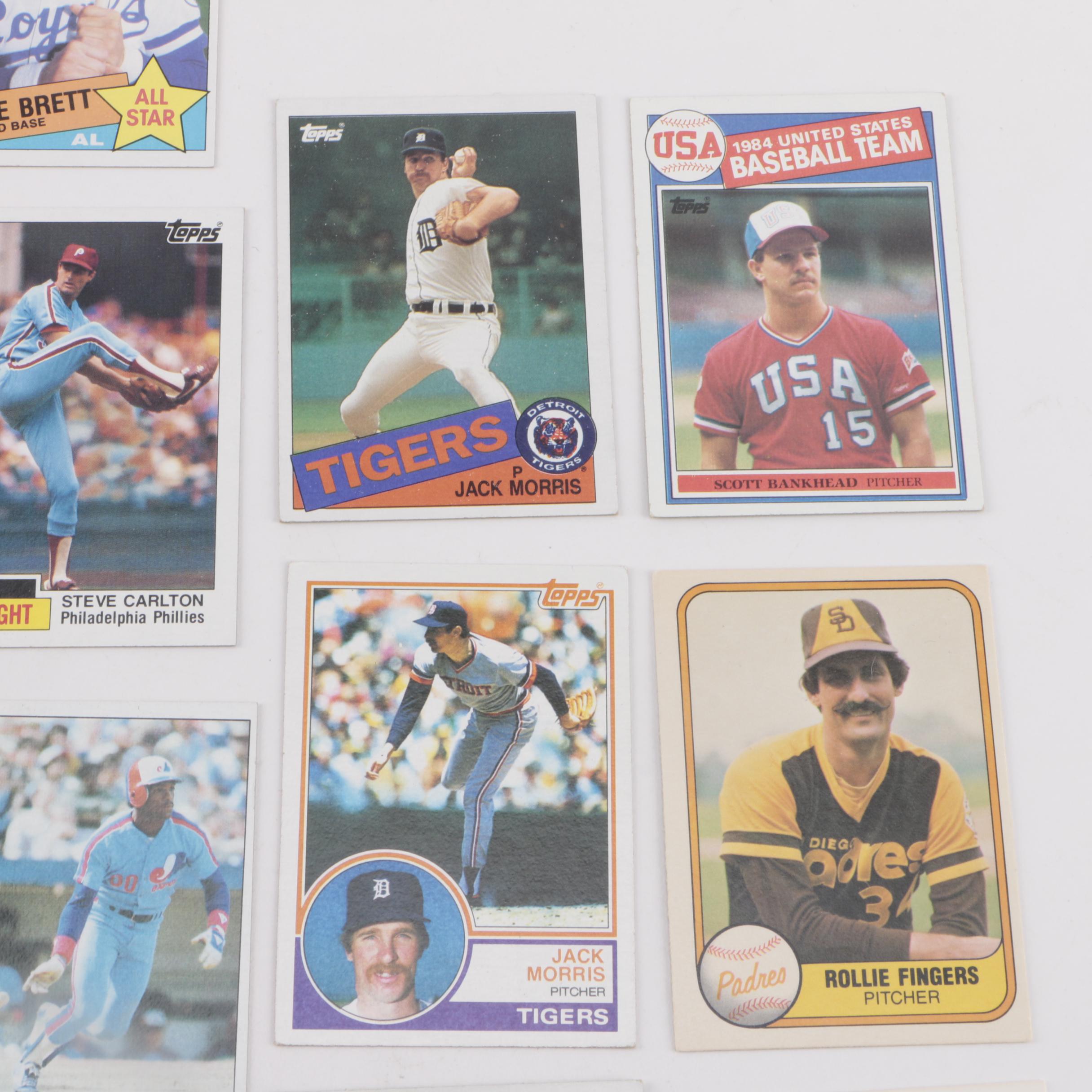 Collection of 1970s and 1980s Baseball Cards