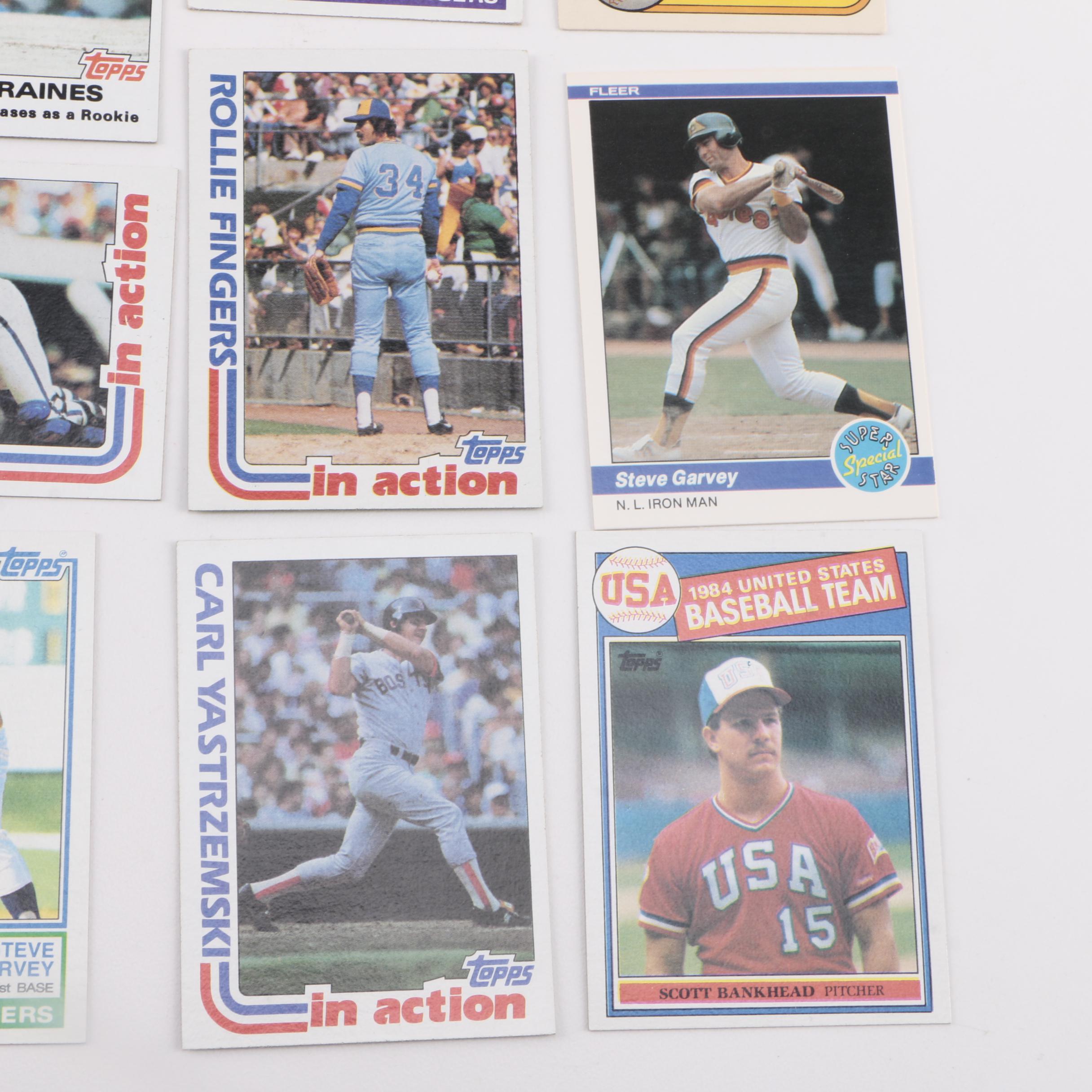 Collection of 1970s and 1980s Baseball Cards
