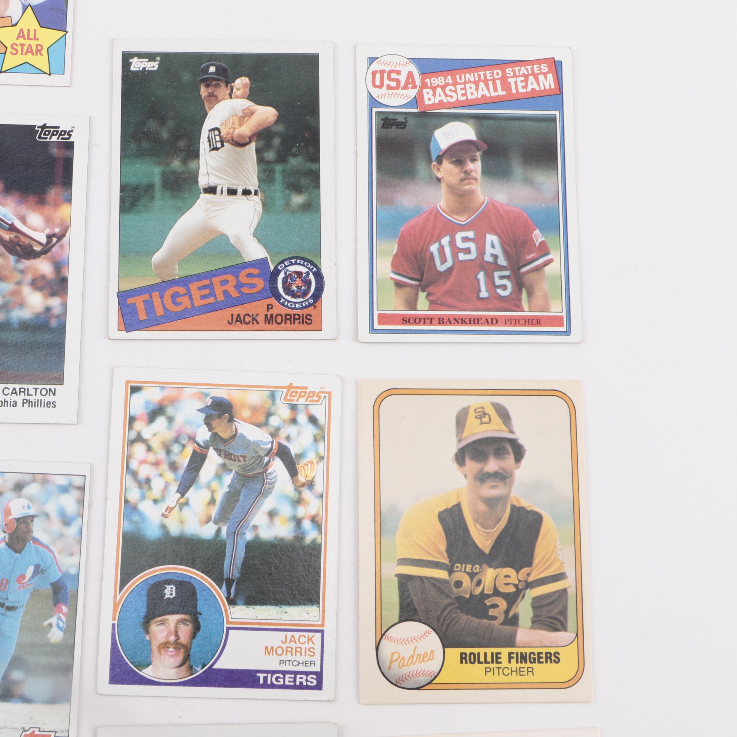 Collection of 1970s and 1980s Baseball Cards