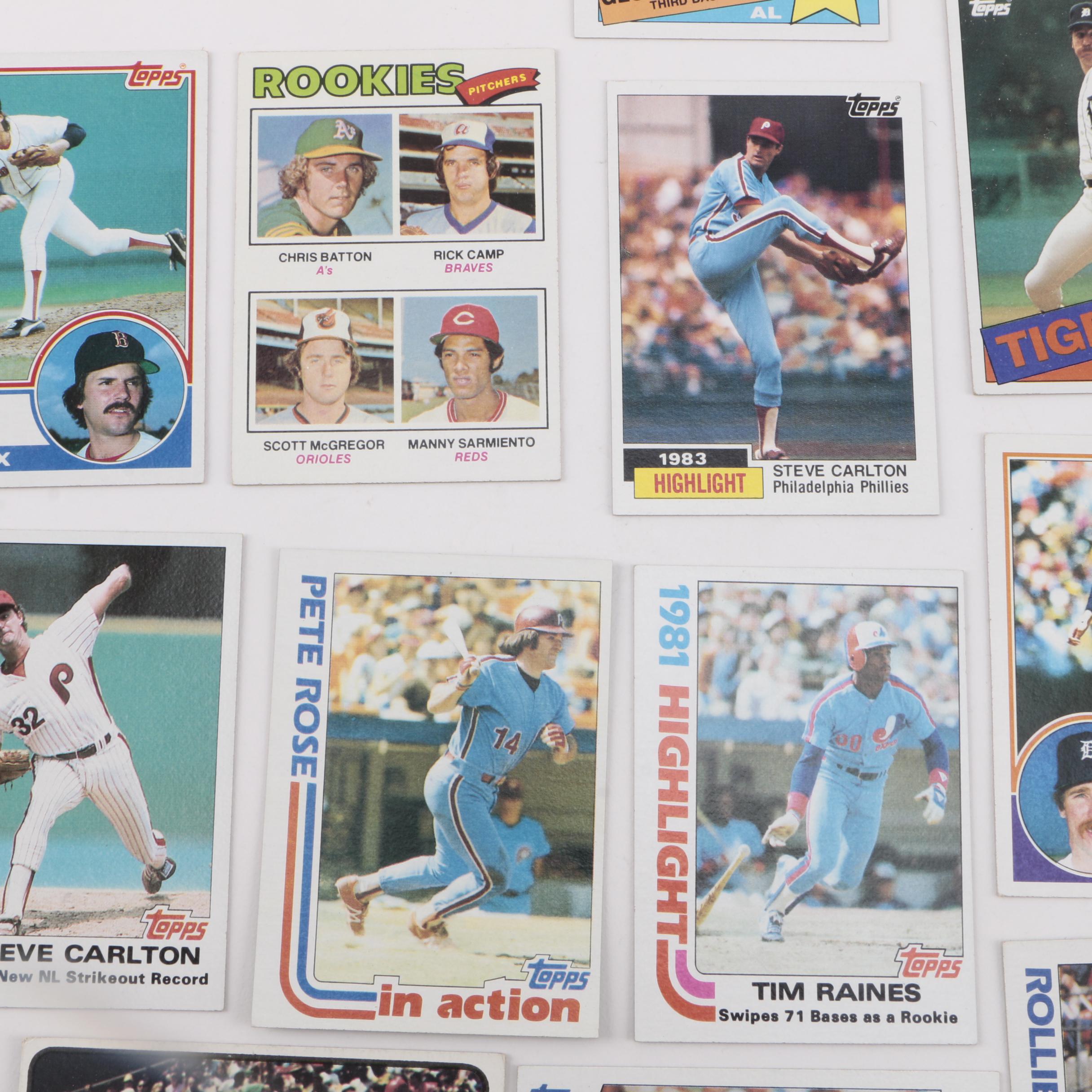 Collection of 1970s and 1980s Baseball Cards