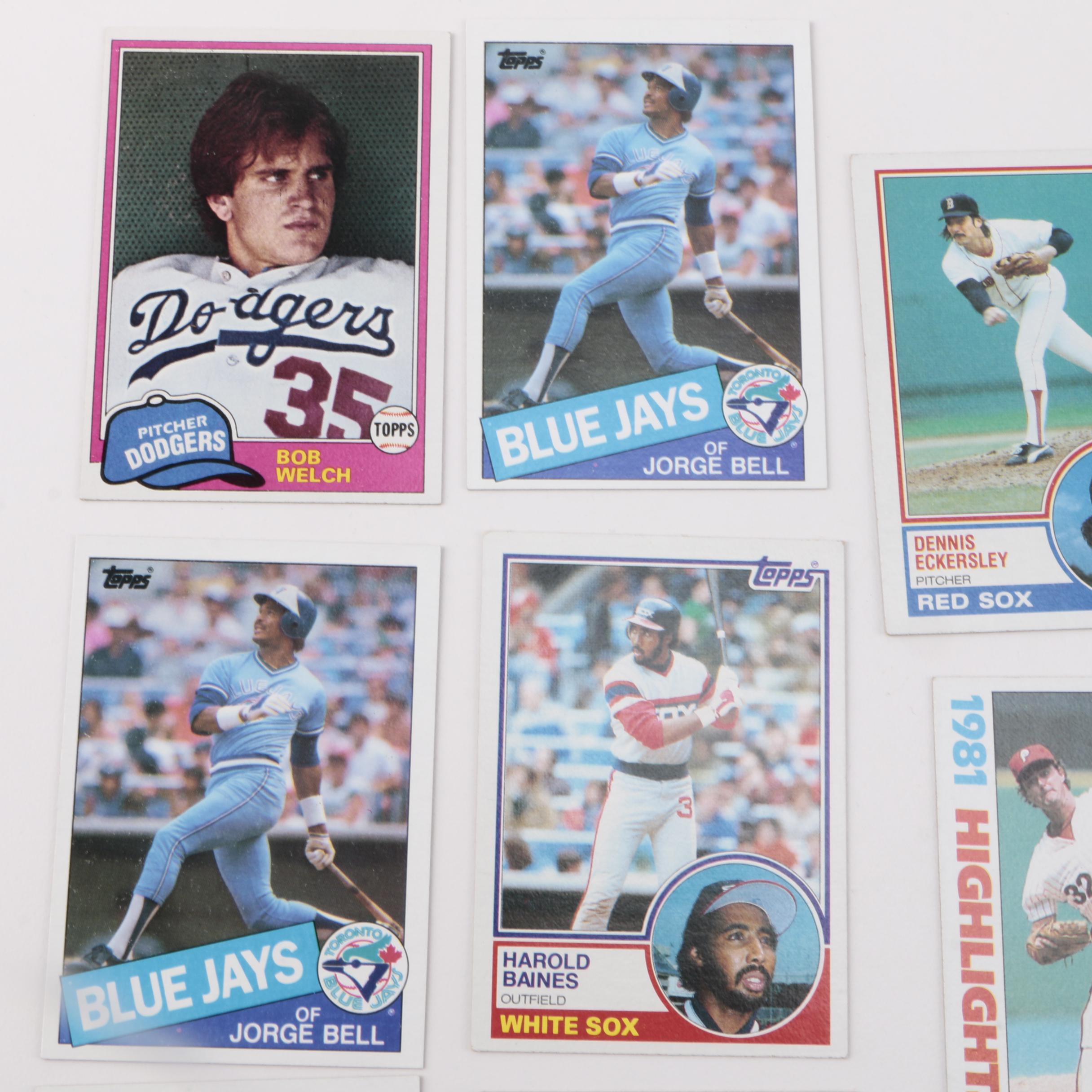 Collection of 1970s and 1980s Baseball Cards