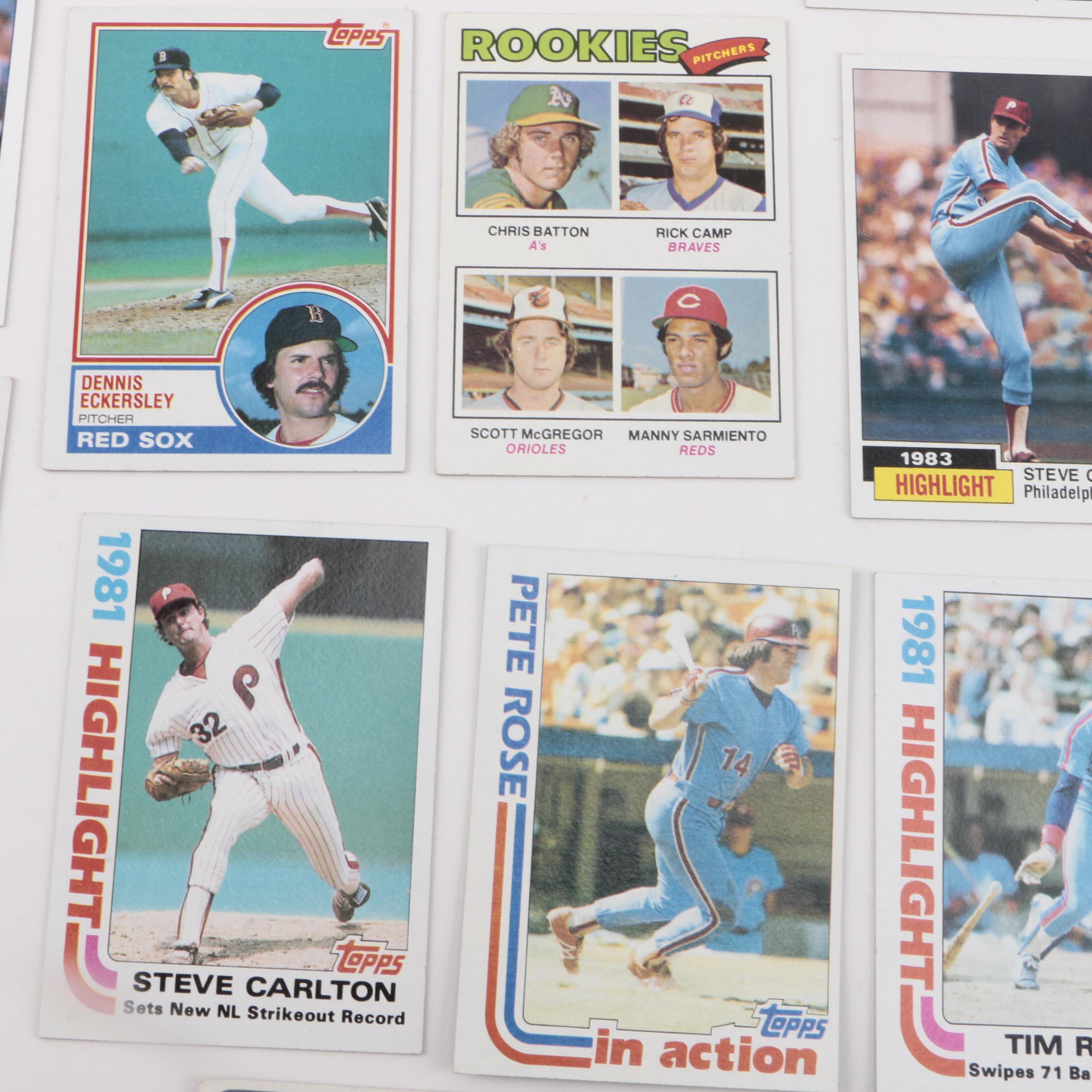 Collection of 1970s and 1980s Baseball Cards