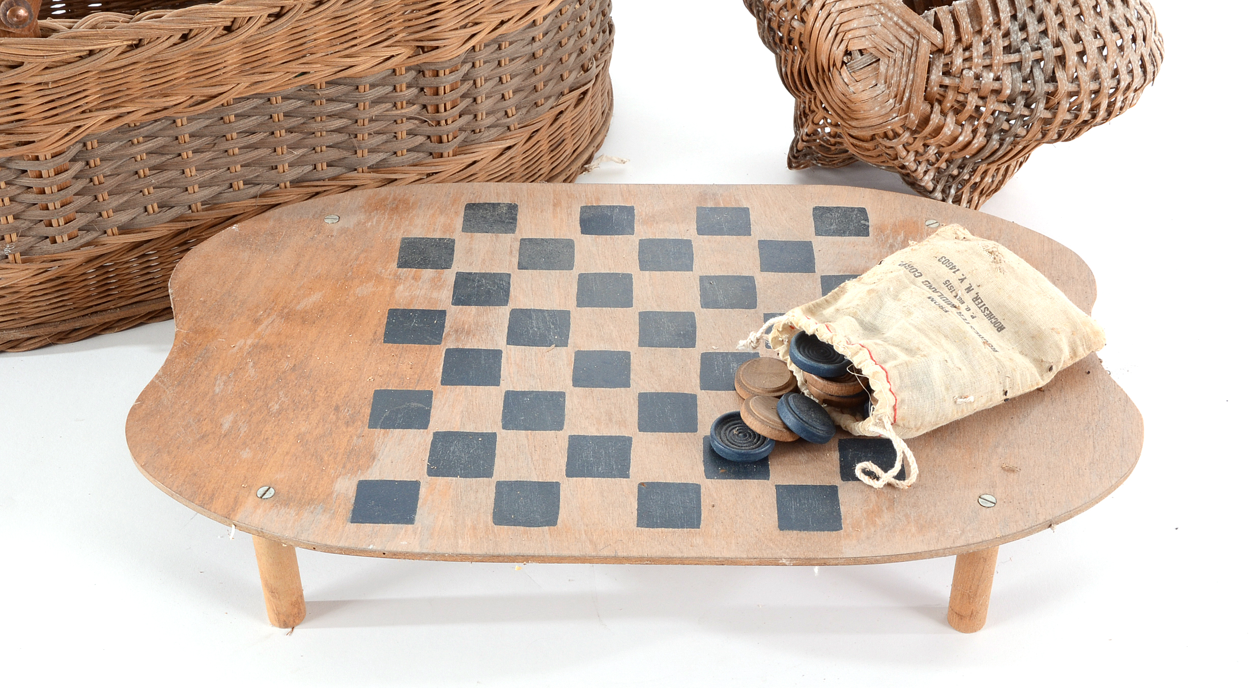Two Hand Woven Baskets
