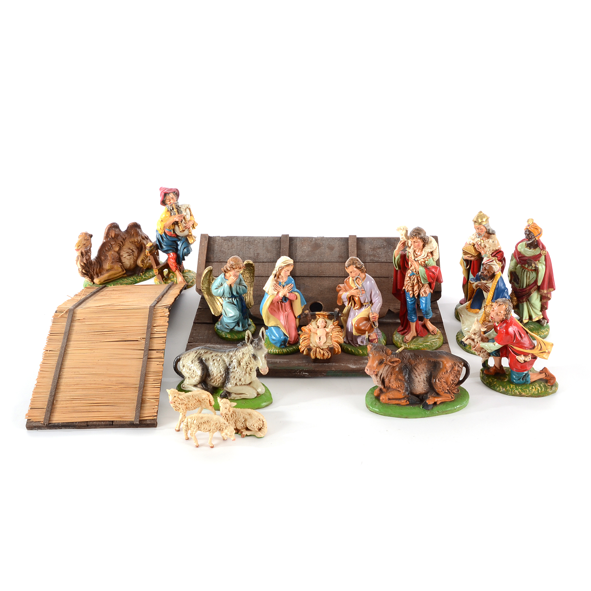 Vintage Italian Nativity Creche