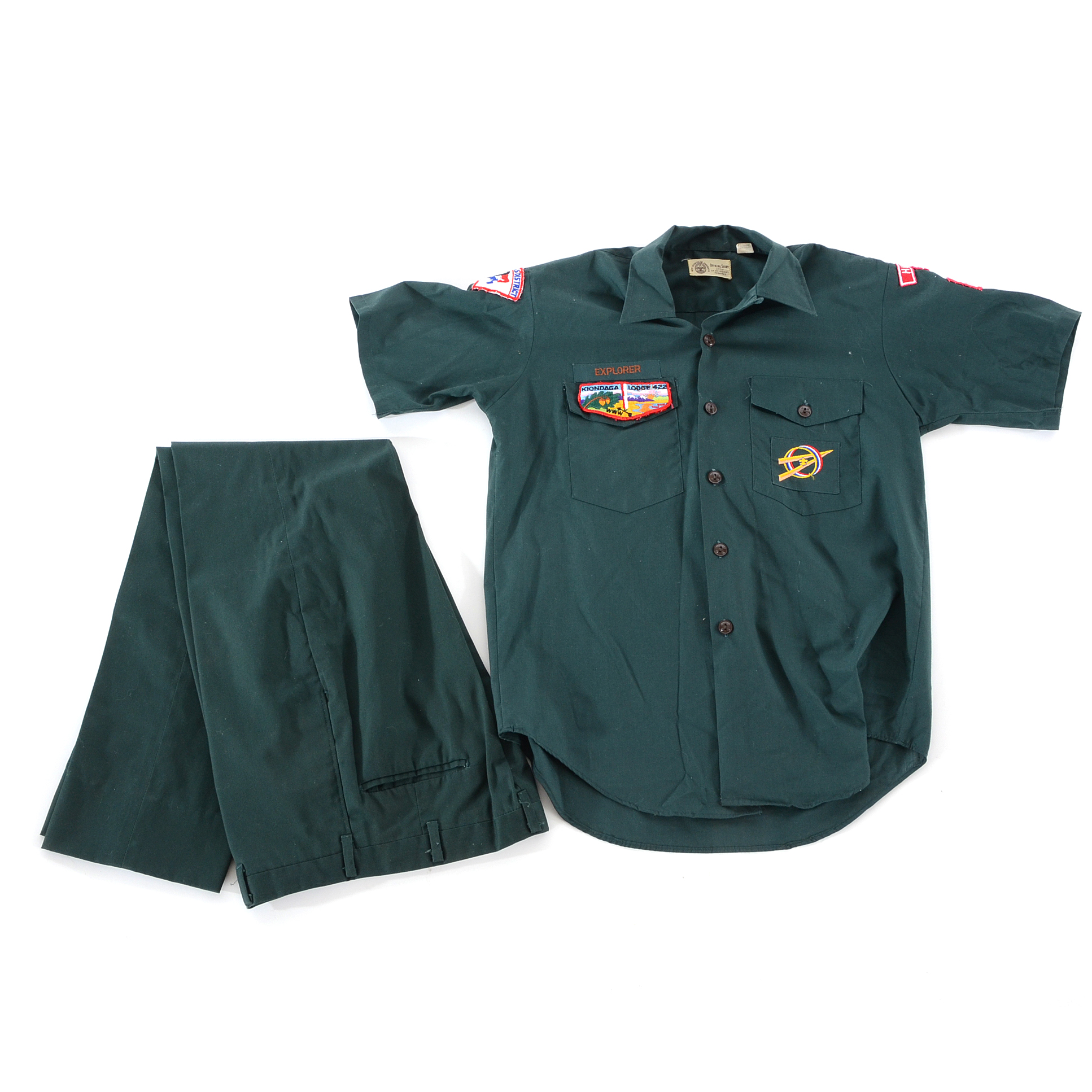 Boy Scouts of America “Explorer” Uniform with Toop  and Kiondaga Lodge Patches