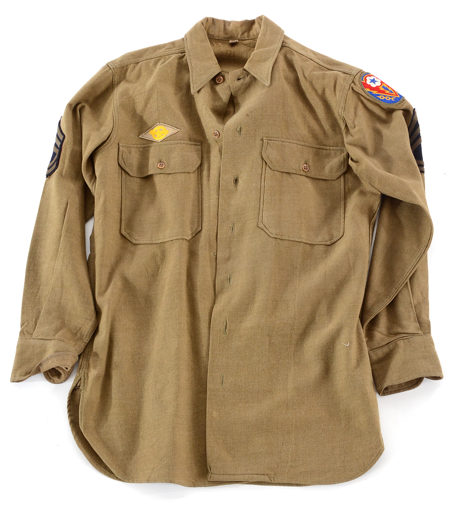 WWII Era Army Uniforms and Portable First Aid Kit