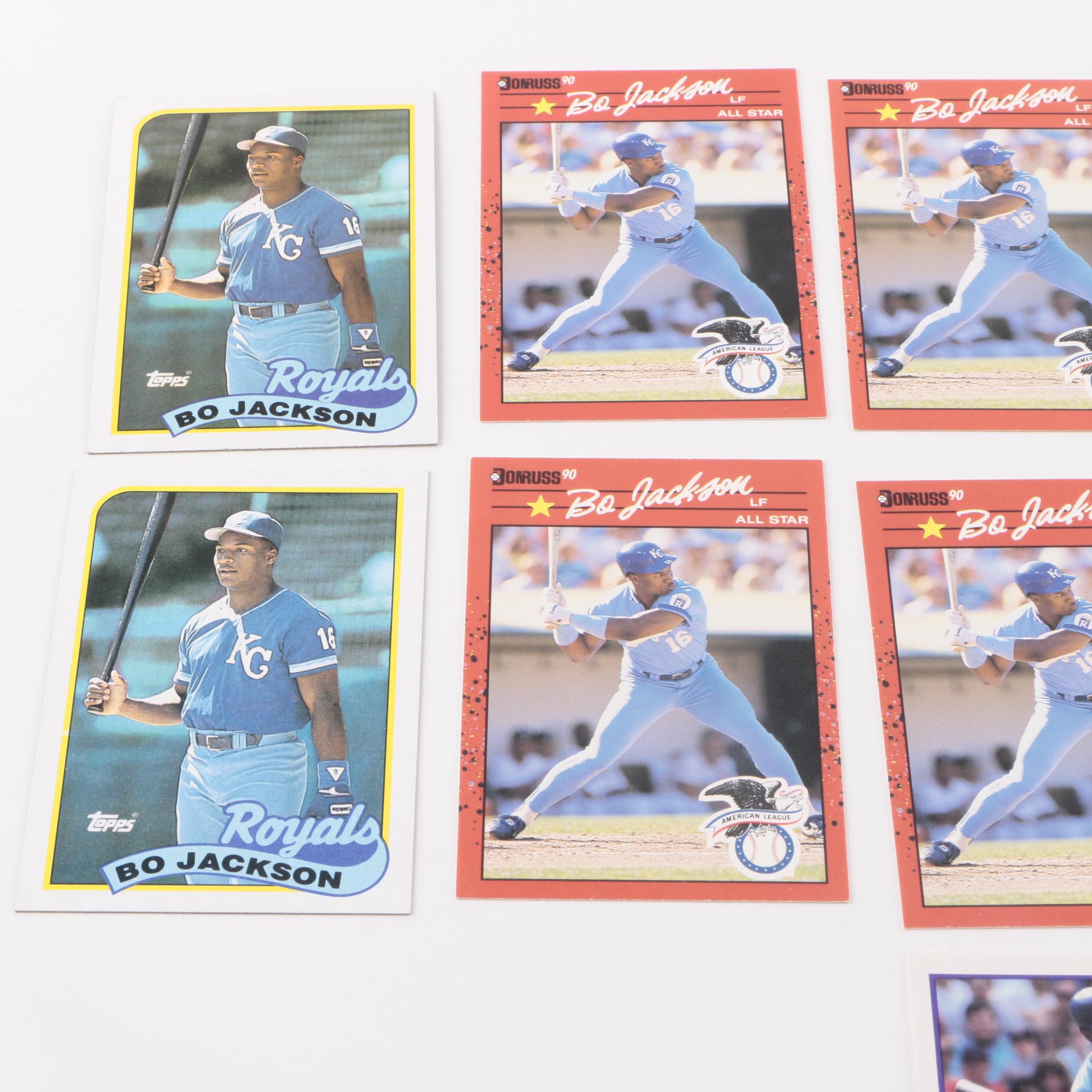 Bo Jackson Baseball and Football Cards