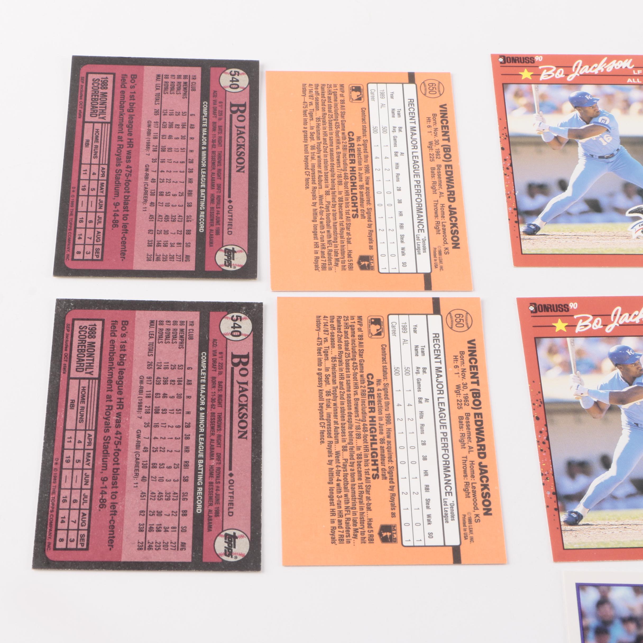 Bo Jackson Baseball and Football Cards