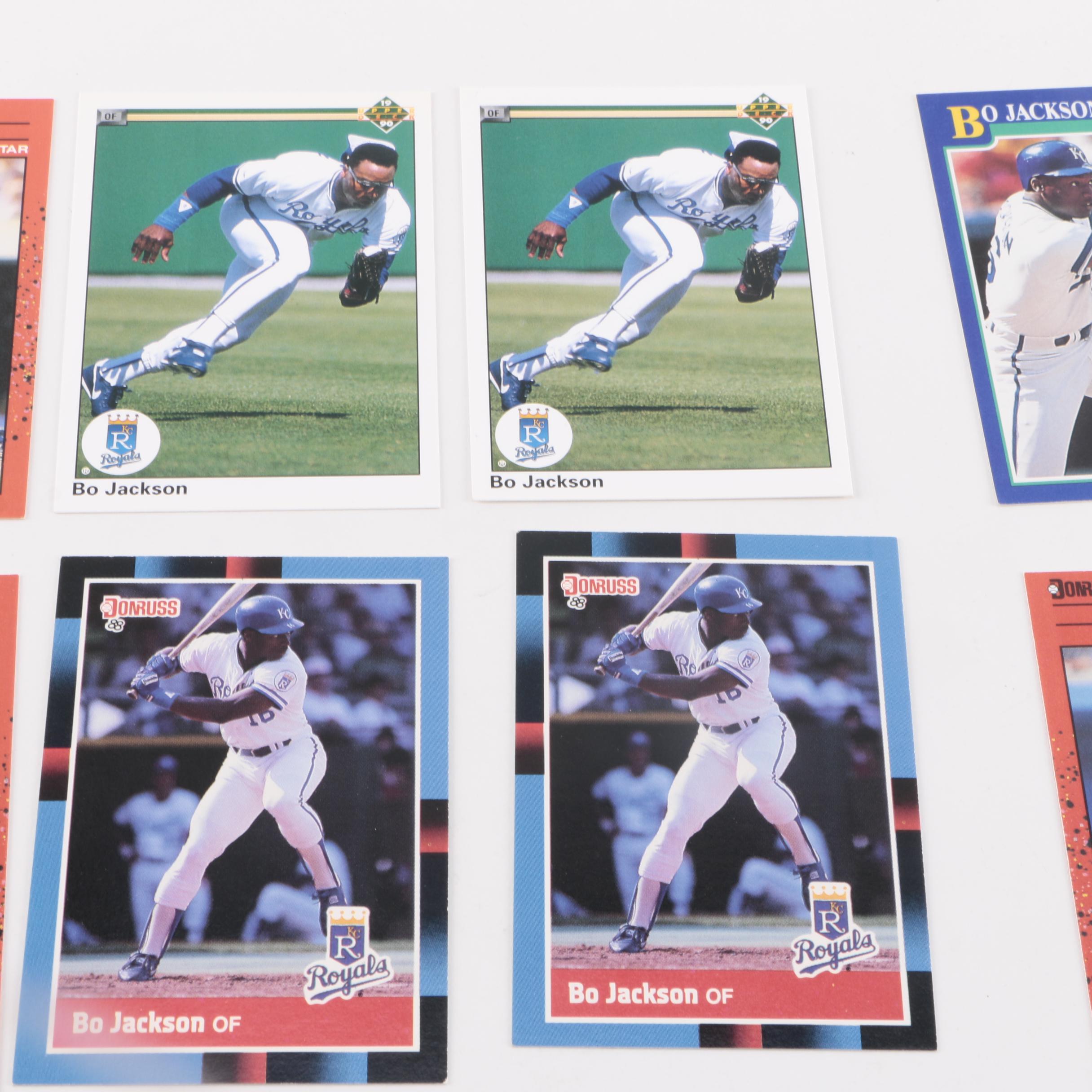 Bo Jackson Baseball and Football Cards