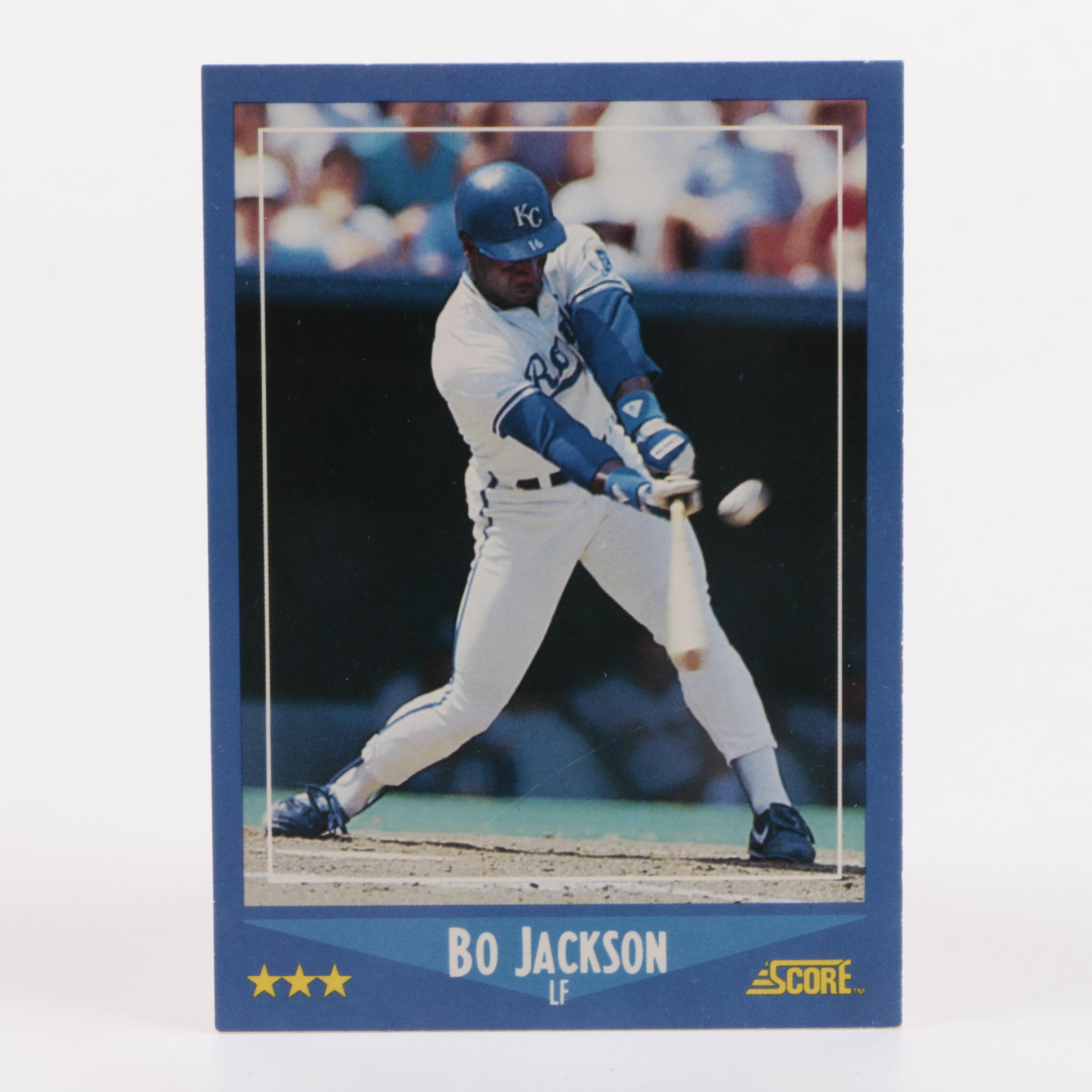 Bo Jackson Baseball and Football Cards