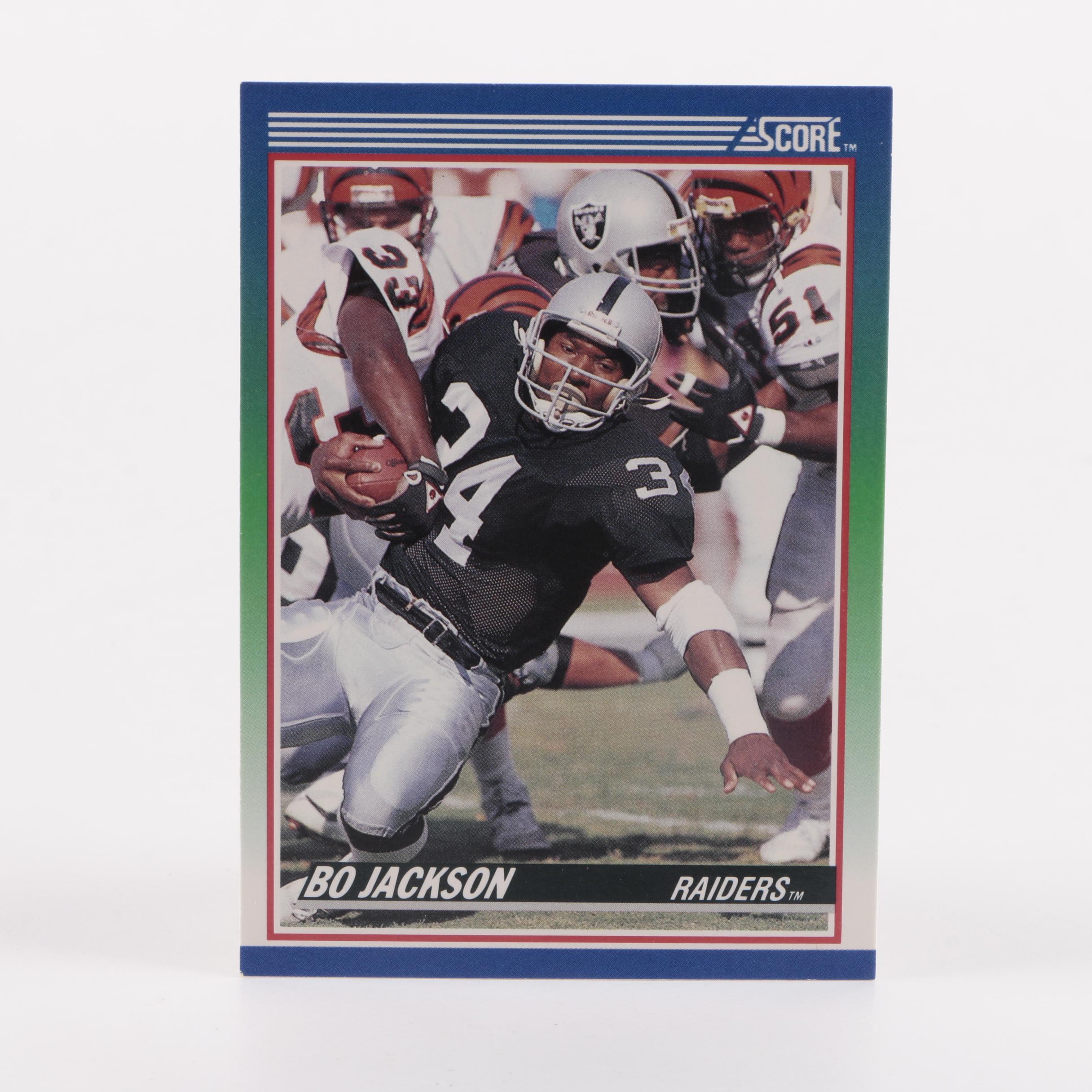 Bo Jackson Baseball and Football Cards