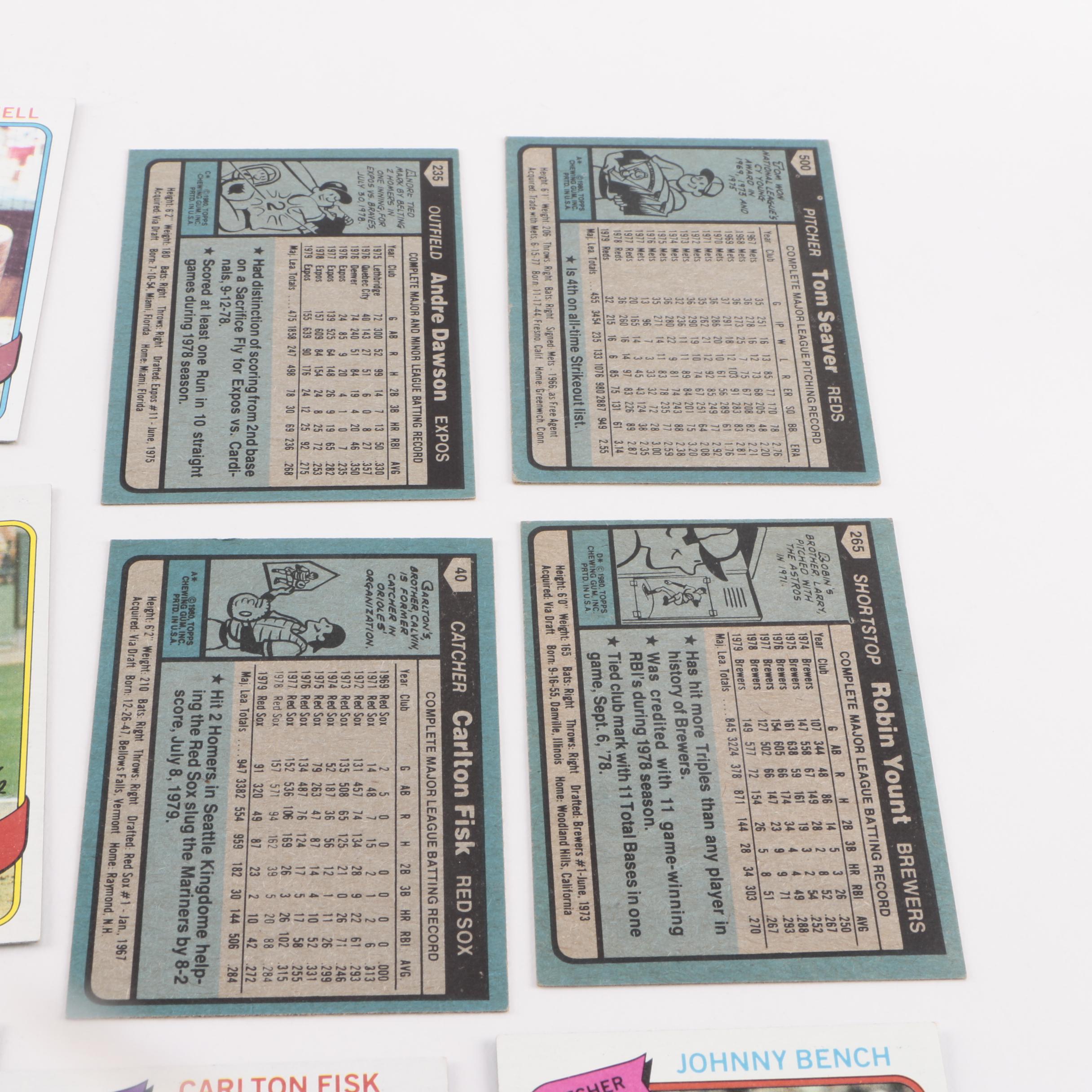 Collection of 1970s Topps Baseball Cards