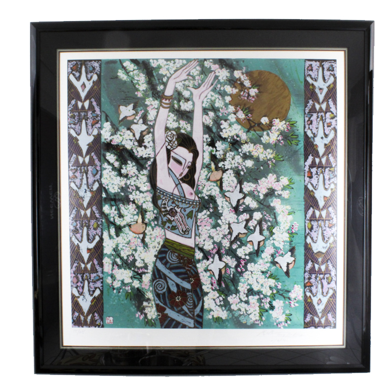 Tang Da-Kang Limited Edition Embellished Lithograph