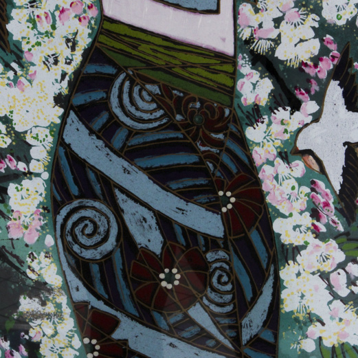 Tang Da-Kang Limited Edition Embellished Lithograph