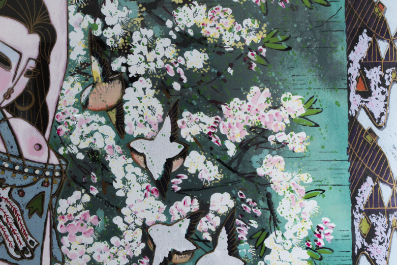 Tang Da-Kang Limited Edition Embellished Lithograph