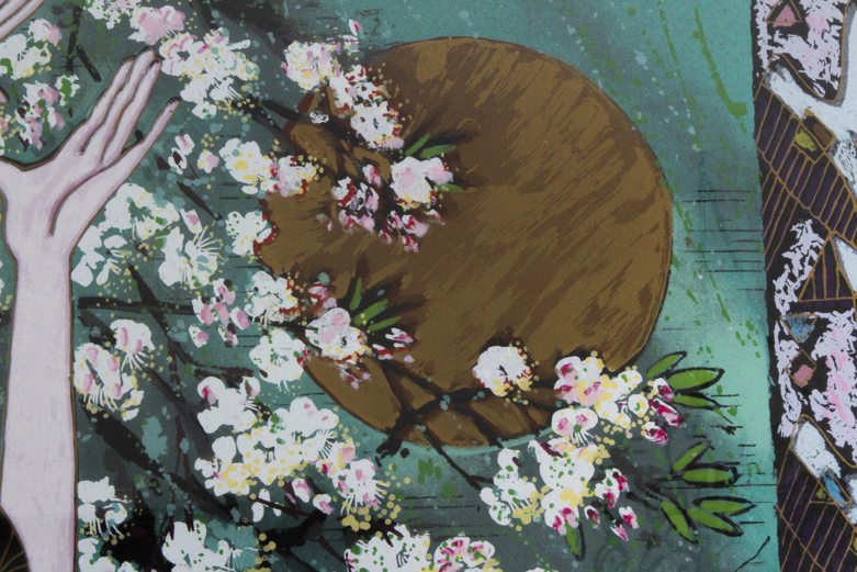 Tang Da-Kang Limited Edition Embellished Lithograph