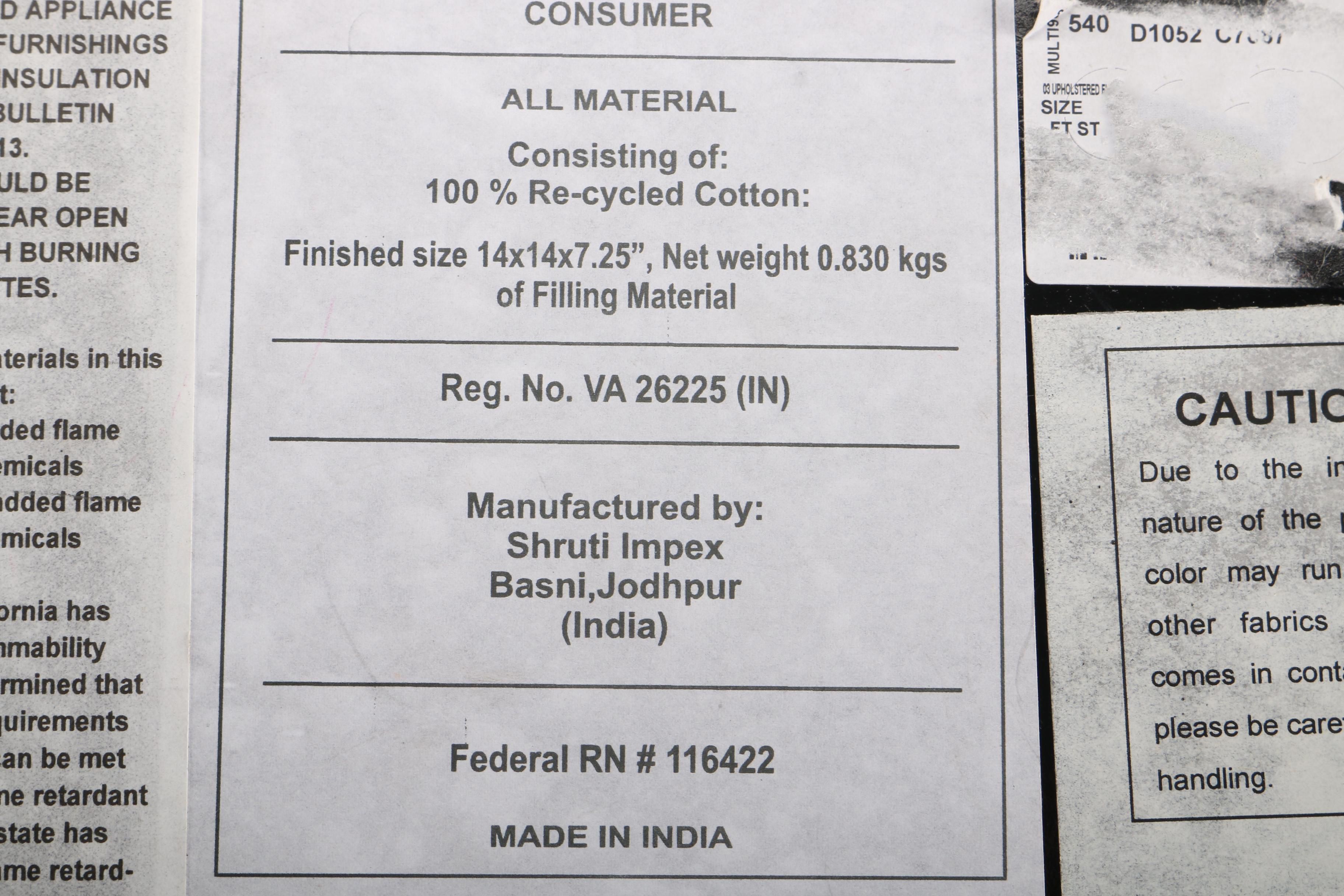 Indian Wooden Stool With Embroidered Cushion