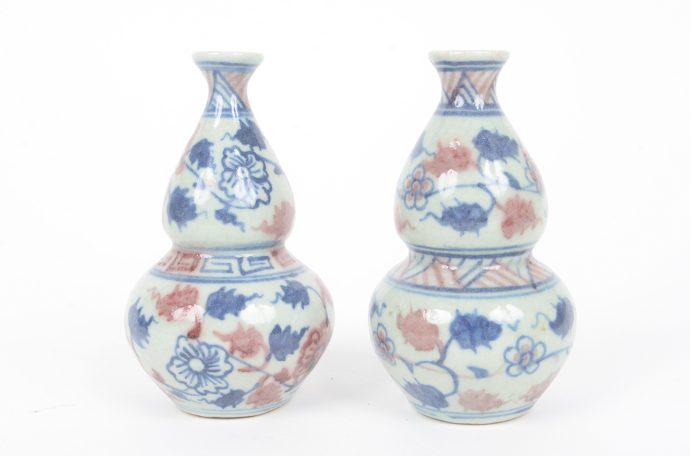 Three Antique Chinese Bud Vases