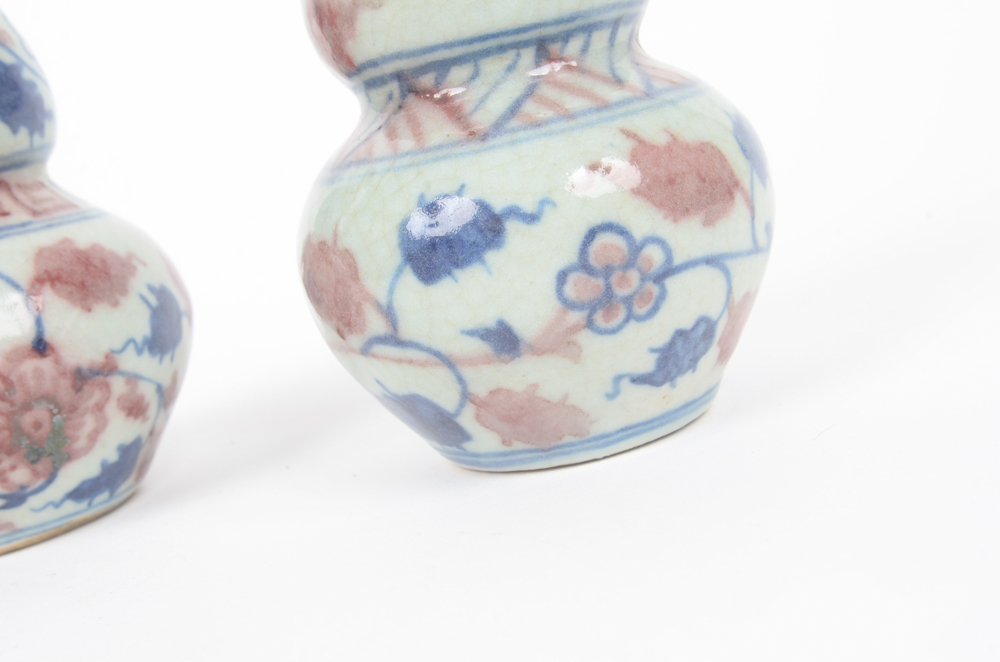 Three Antique Chinese Bud Vases